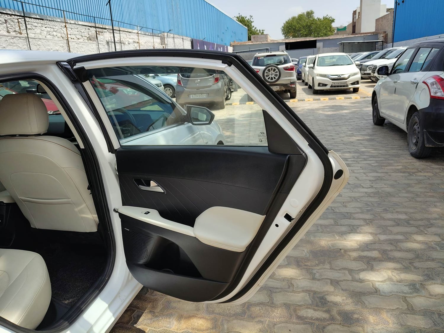 Used 2023 Hyundai Verna SX (O) 1.5 Petrol IVT Petrol Automatic interior RIGHT REAR DOOR OPEN VIEW