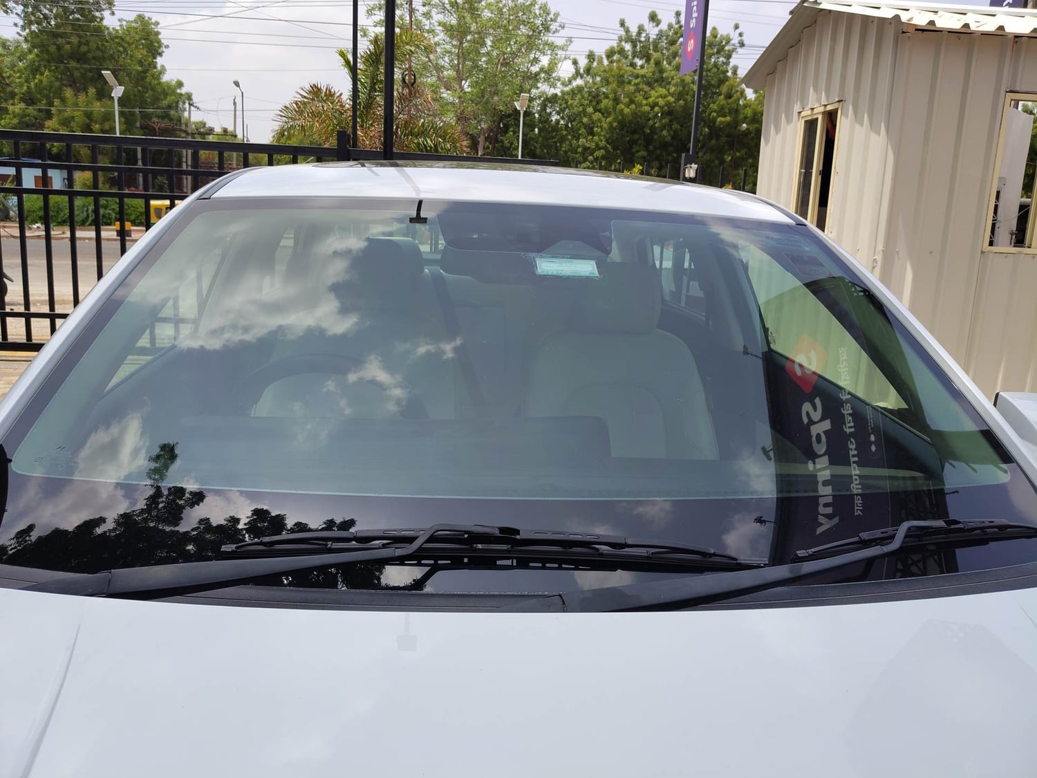 Used 2023 Hyundai Verna SX (O) 1.5 Petrol IVT Petrol Automatic exterior FRONT WINDSHIELD VIEW