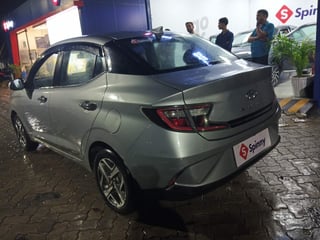 Used 2020 Hyundai Aura SX Plus 1.2 AMT Petrol Petrol Automatic exterior LEFT REAR CORNER VIEW