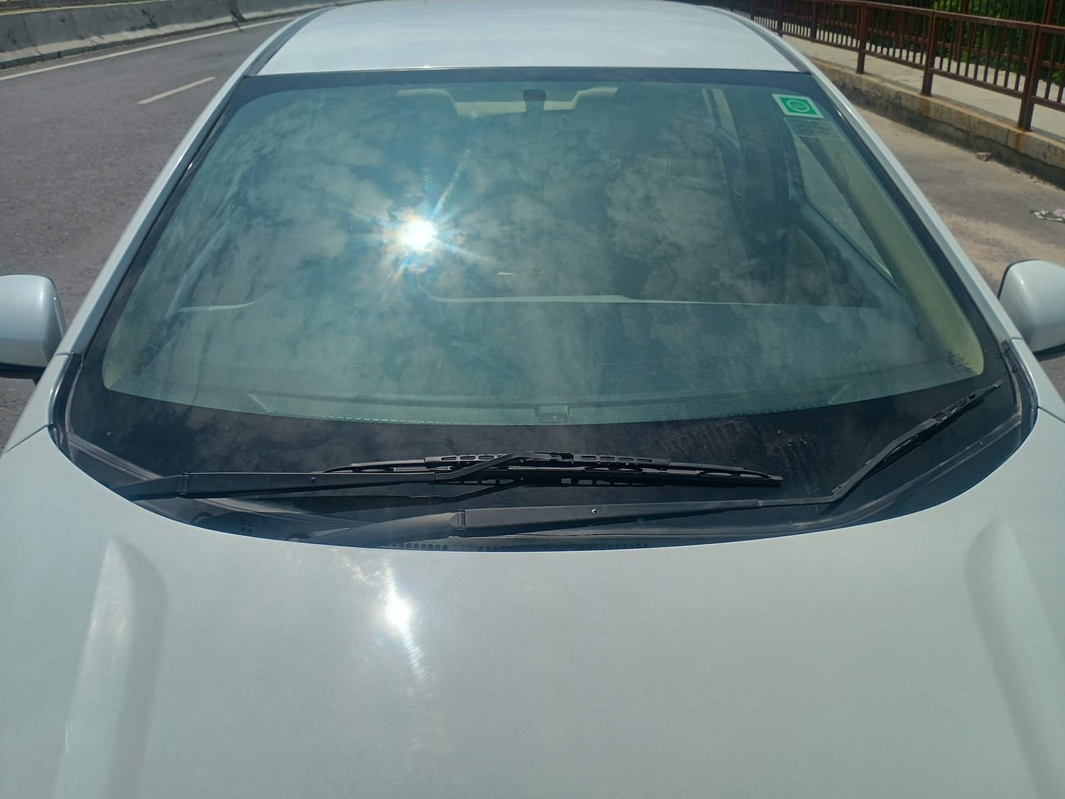 Used 2019 Honda City V Petrol Petrol Manual exterior FRONT WINDSHIELD VIEW