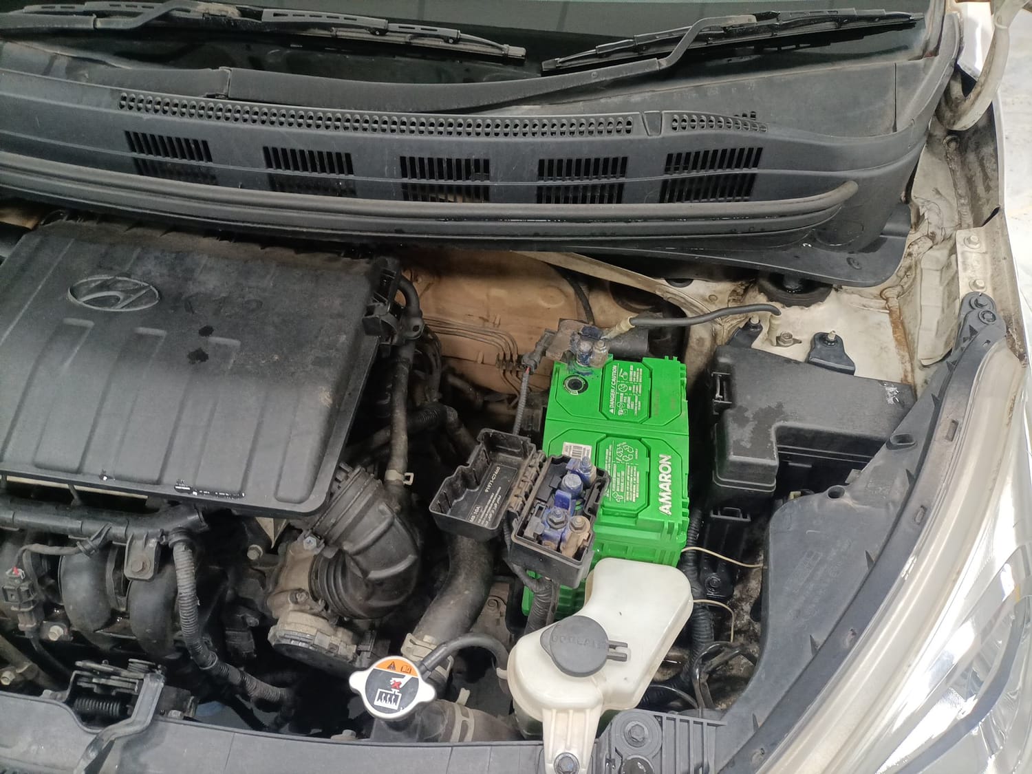 Used 2018 Hyundai Grand i10 Magna 1.2 Kappa VTVT Petrol Manual engine ENGINE LEFT SIDE VIEW