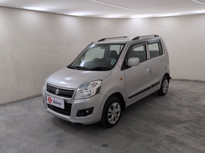 Used 2018 Maruti Suzuki Wagon R 1.0 VXI AMT (O) Petrol Automatic exterior LEFT FRONT CORNER VIEW