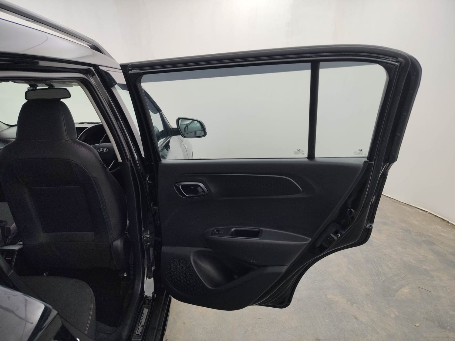 Used 2024 Hyundai Exter SX (O) Connect 1.2 AMT Knight Edition Petrol Automatic interior RIGHT REAR DOOR OPEN VIEW