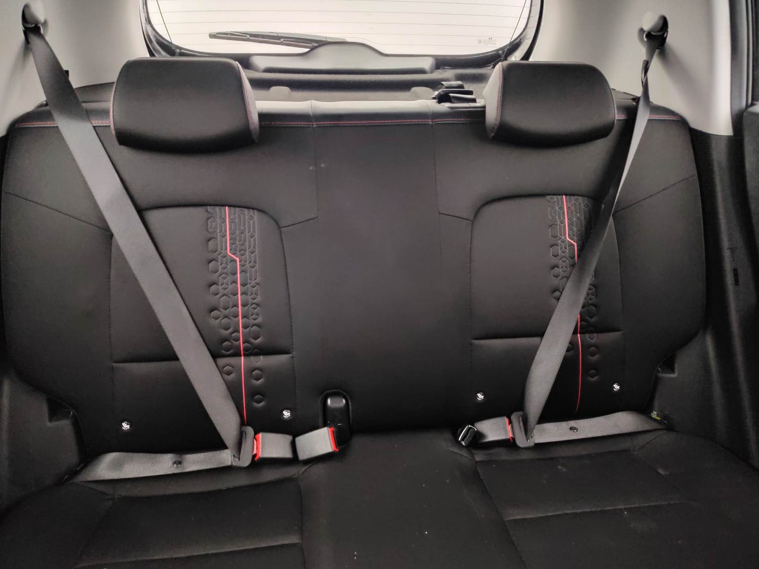 Used 2024 Hyundai Exter SX (O) Connect 1.2 AMT Knight Edition Petrol Automatic interior REAR SEAT CONDITION VIEW