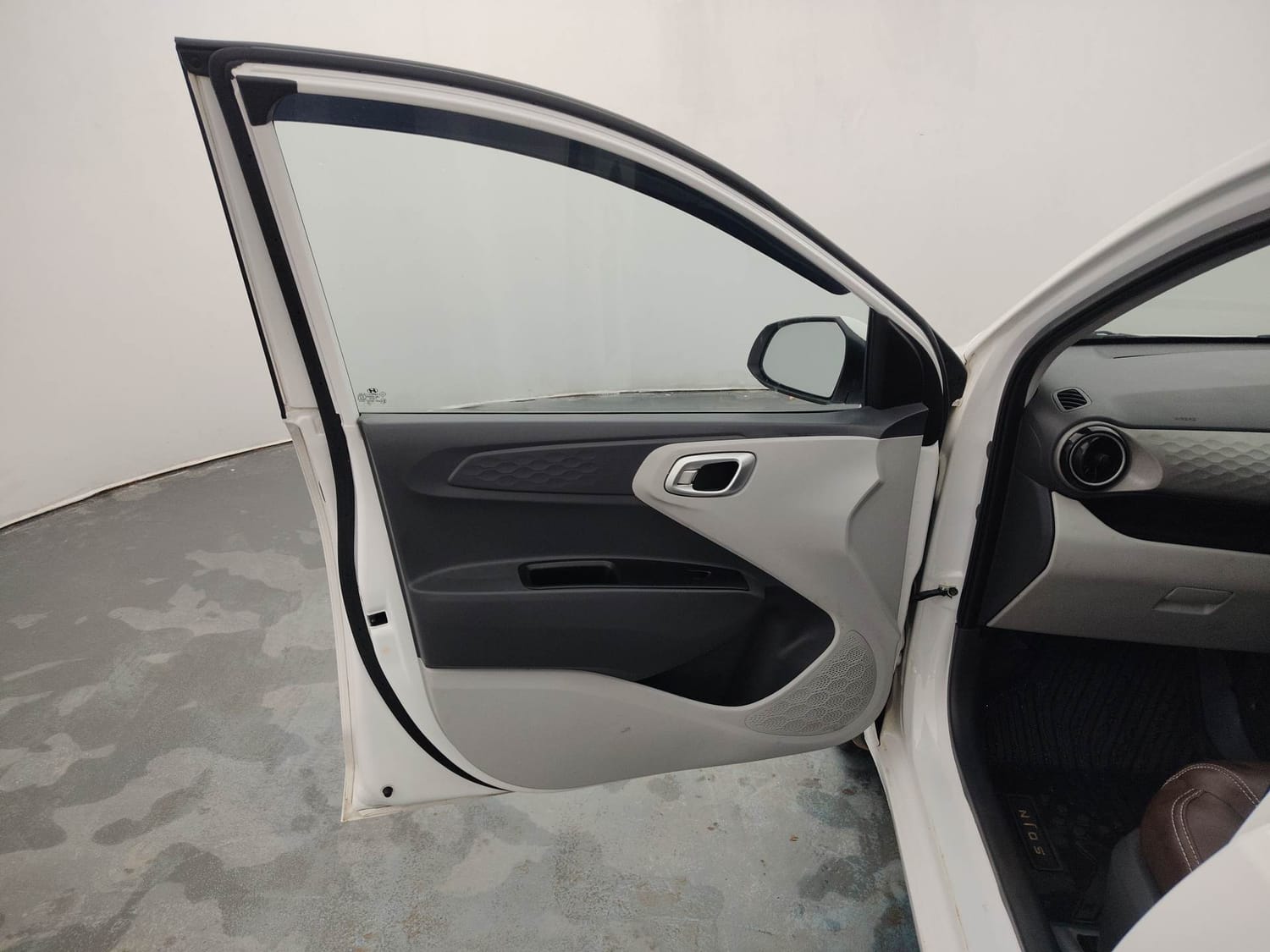 Used 2024 Hyundai Grand i10 Nios Sportz 1.2 Kappa VTVT Petrol Manual interior LEFT FRONT DOOR OPEN VIEW