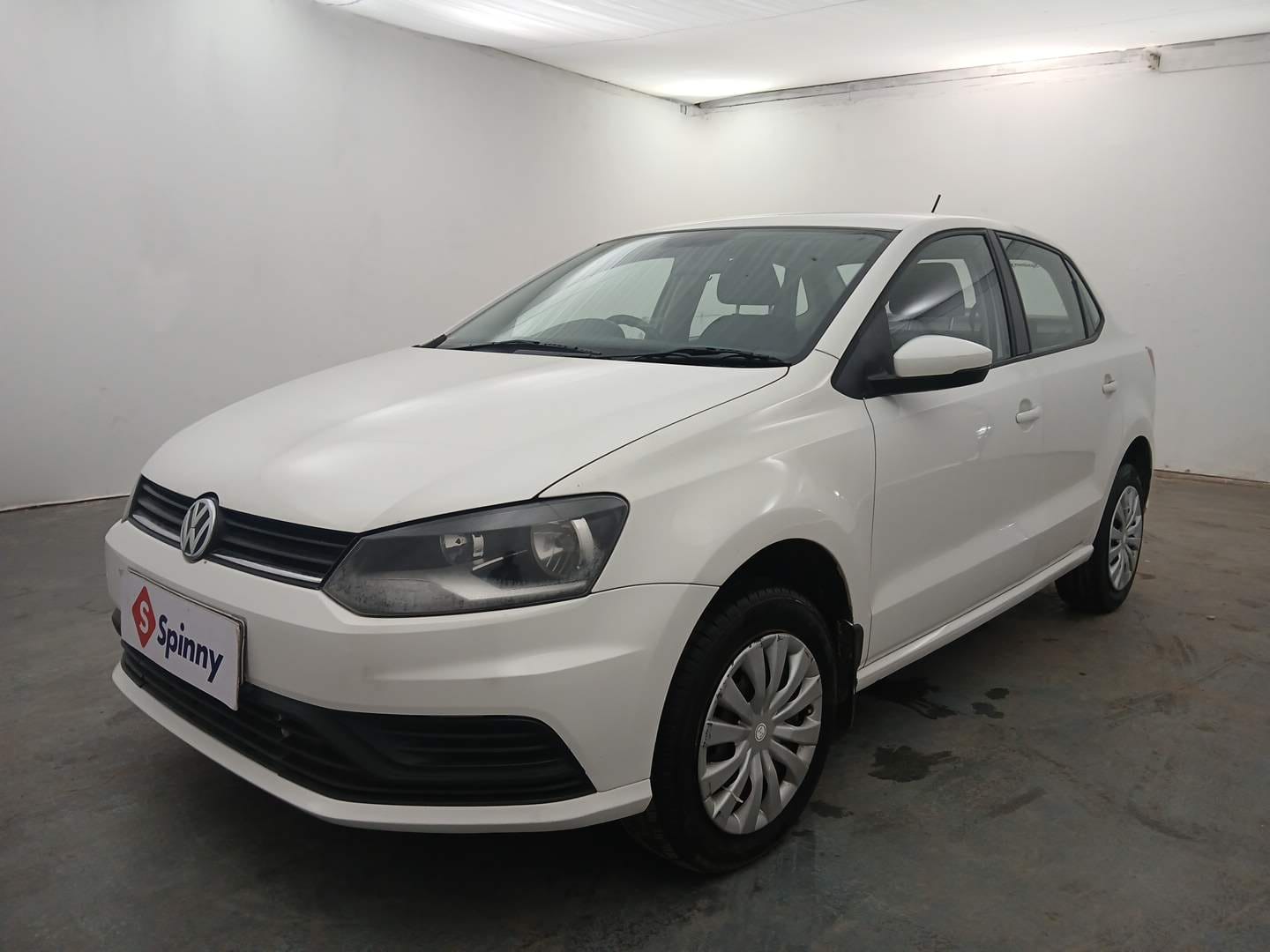 Used 2019 Volkswagen Ameo Comfortline 1.0L (P) Petrol Manual exterior LEFT FRONT CORNER VIEW