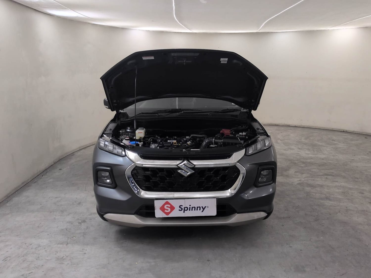 Used 2025 Maruti Suzuki Grand Vitara Delta Plus Intelligent Hybrid eCVT Hybrid Automatic engine ENGINE & BONNET OPEN FRONT VIEW