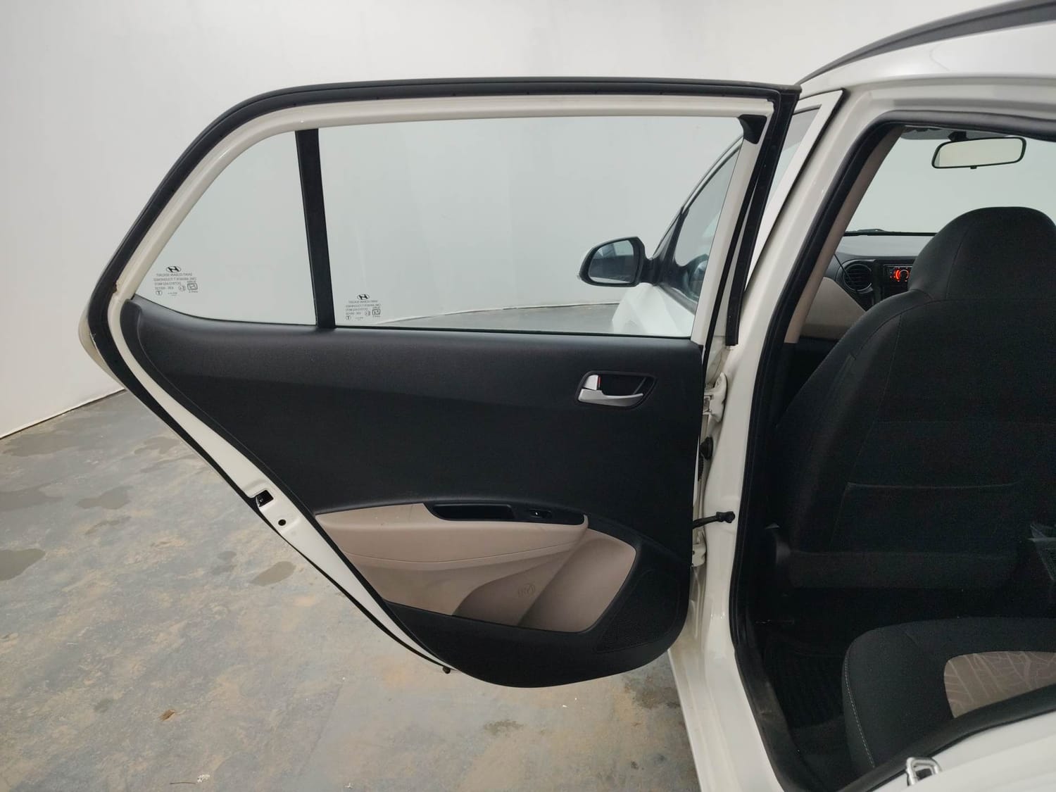 Used 2013 Hyundai Grand i10 Sportz AT 1.2 Kappa VTVT Petrol Automatic interior LEFT REAR DOOR OPEN VIEW