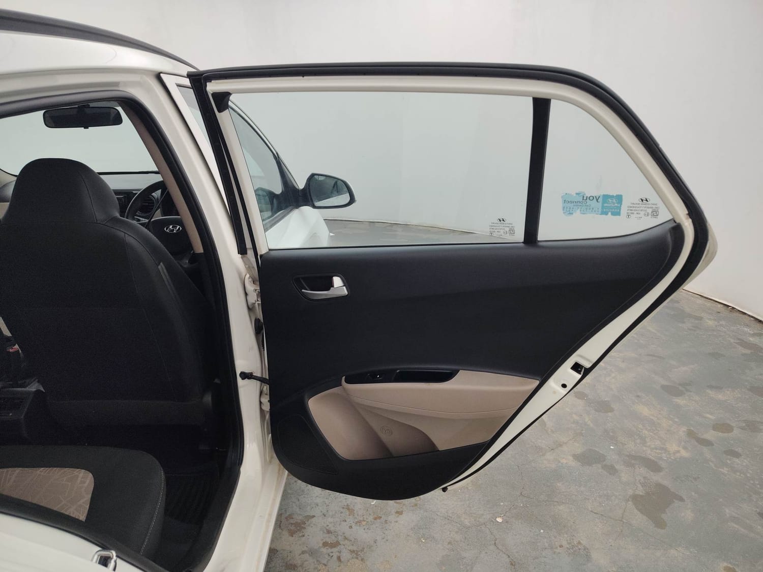 Used 2013 Hyundai Grand i10 Sportz AT 1.2 Kappa VTVT Petrol Automatic interior RIGHT REAR DOOR OPEN VIEW
