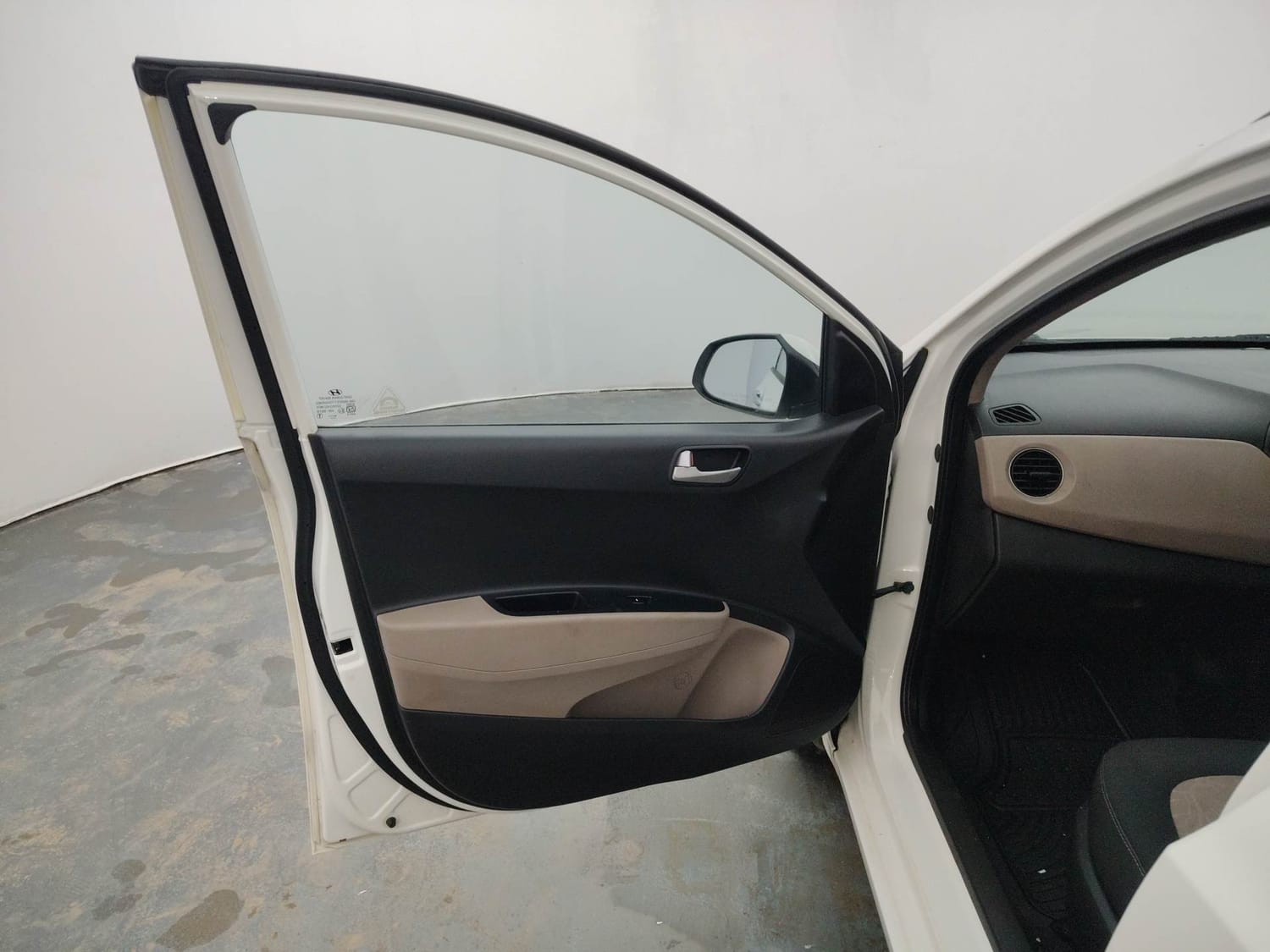 Used 2013 Hyundai Grand i10 Sportz AT 1.2 Kappa VTVT Petrol Automatic interior LEFT FRONT DOOR OPEN VIEW