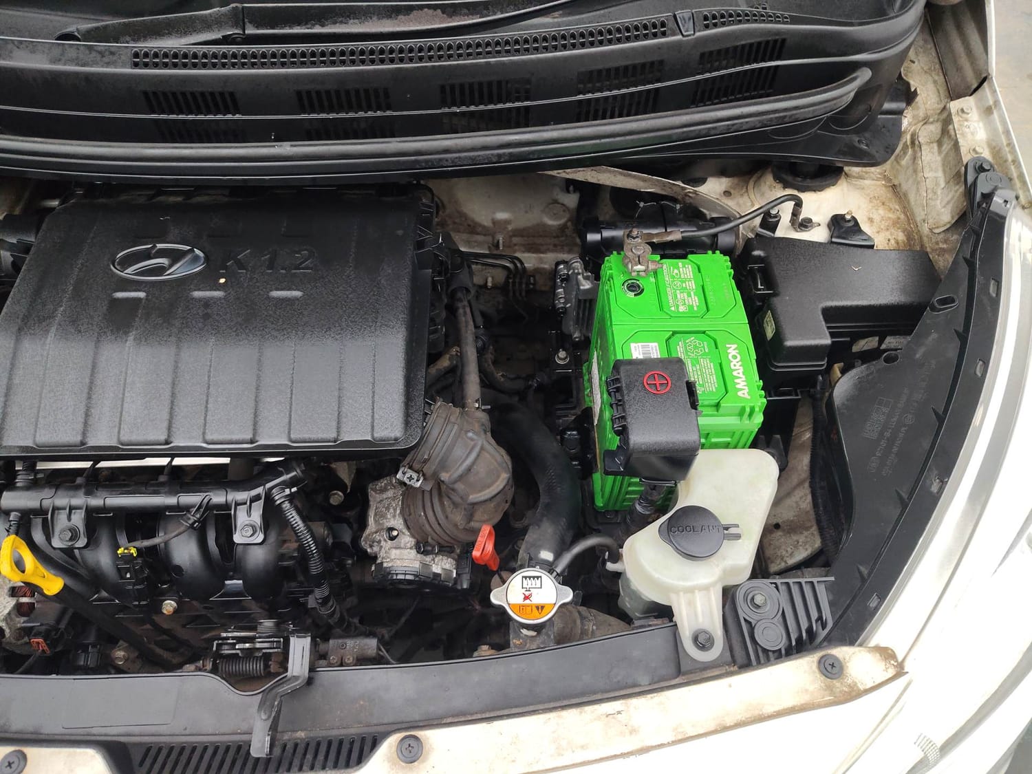 Used 2013 Hyundai Grand i10 Sportz AT 1.2 Kappa VTVT Petrol Automatic engine ENGINE LEFT SIDE VIEW