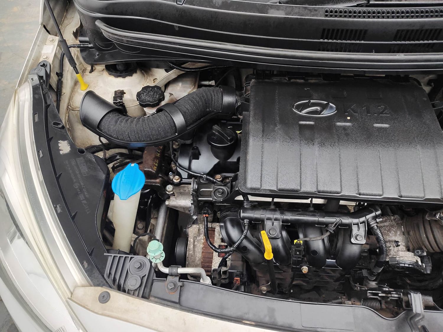 Used 2013 Hyundai Grand i10 Sportz AT 1.2 Kappa VTVT Petrol Automatic engine ENGINE RIGHT SIDE VIEW