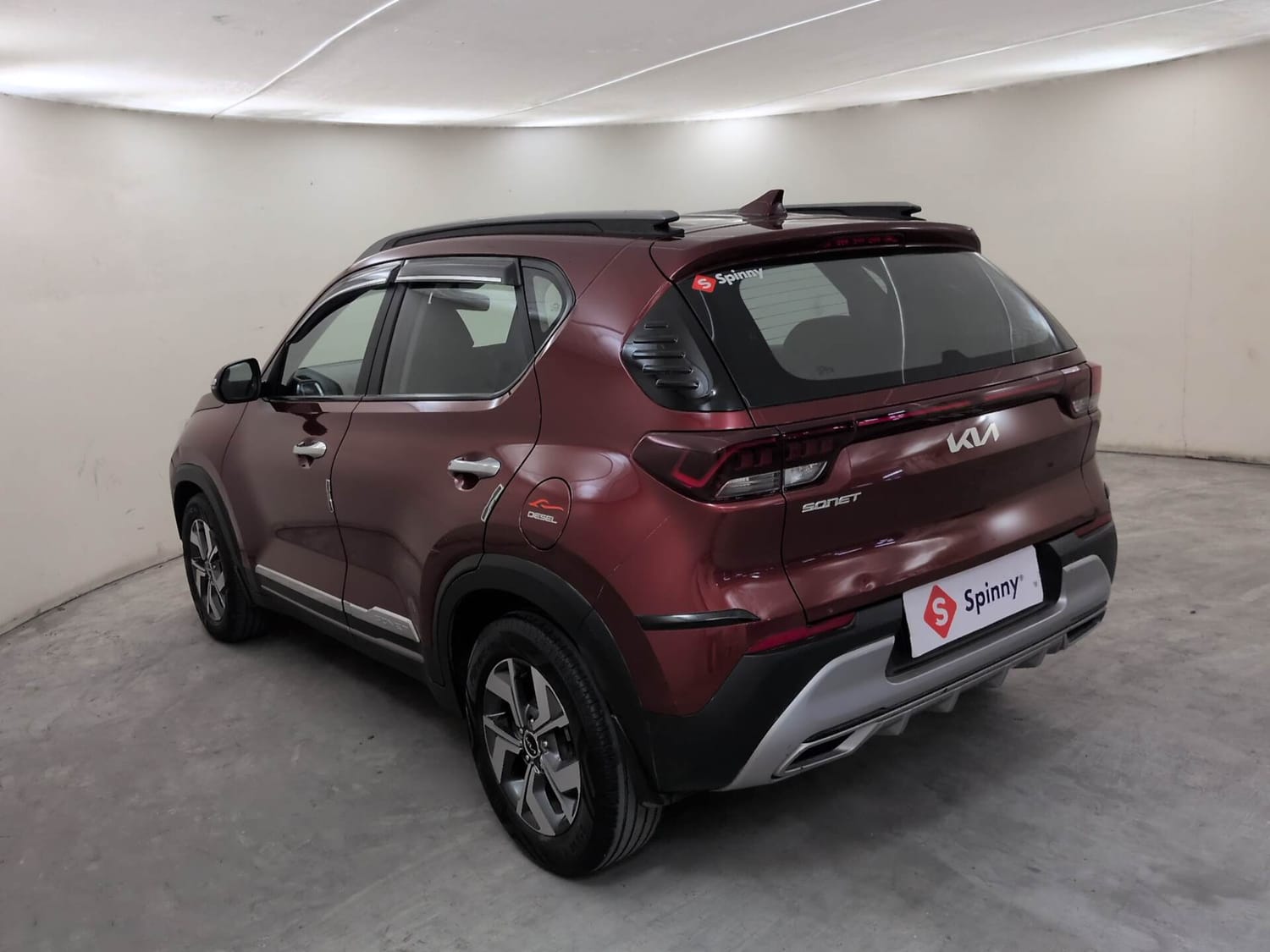 Used 2022 Kia Sonet HTX 1.5 AT Diesel Automatic exterior LEFT REAR CORNER VIEW