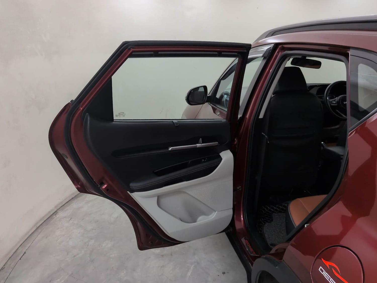 Used 2022 Kia Sonet HTX 1.5 AT Diesel Automatic interior LEFT REAR DOOR OPEN VIEW