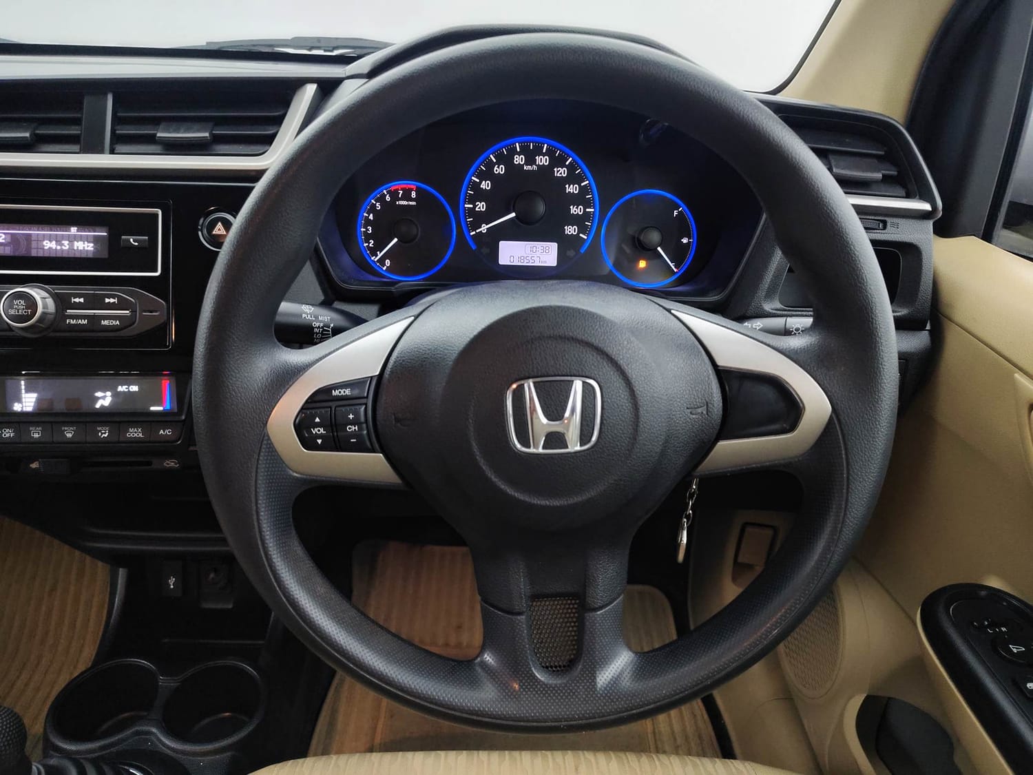 Used 2017 Honda Brio S MT Petrol Manual interior STEERING VIEW