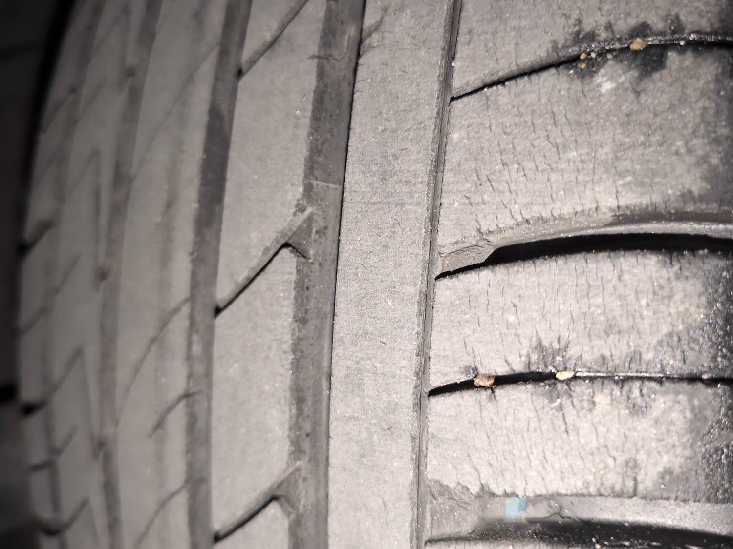 Used 2024 Hyundai Creta N-Line N10 1.5 Turbo MT Petrol Manual tyres LEFT FRONT TYRE TREAD VIEW