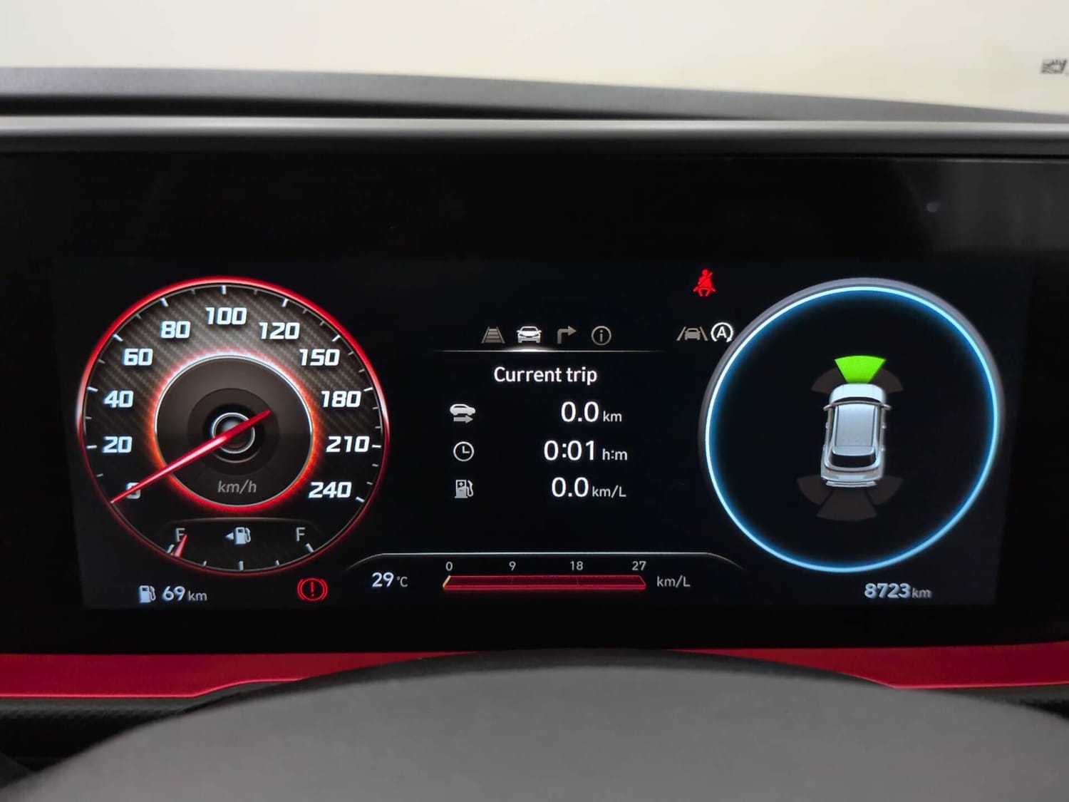 Used 2024 Hyundai Creta N-Line N10 1.5 Turbo MT Petrol Manual interior CLUSTERMETER VIEW