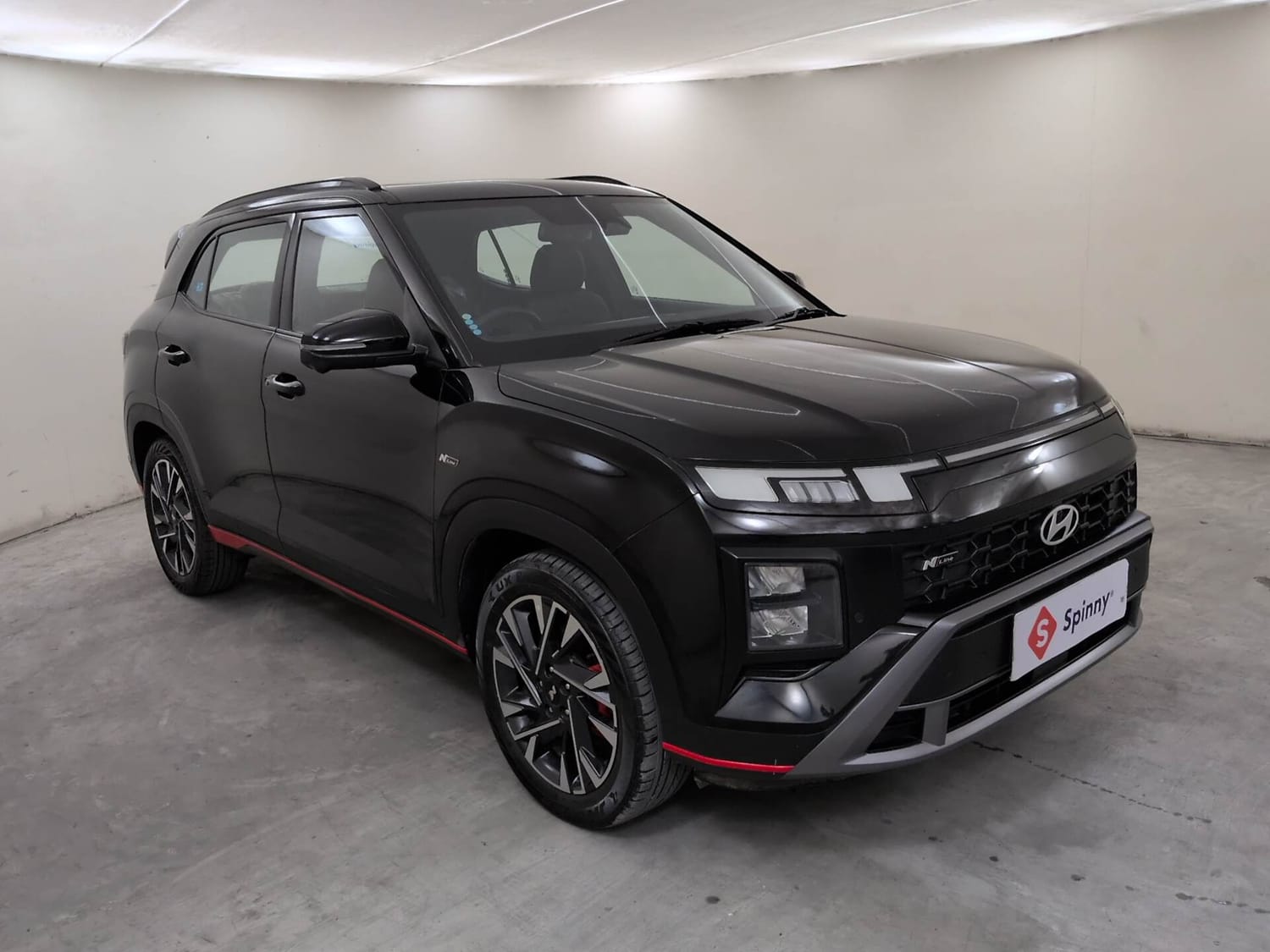 Used 2024 Hyundai Creta N-Line N10 1.5 Turbo MT Petrol Manual exterior RIGHT FRONT CORNER VIEW