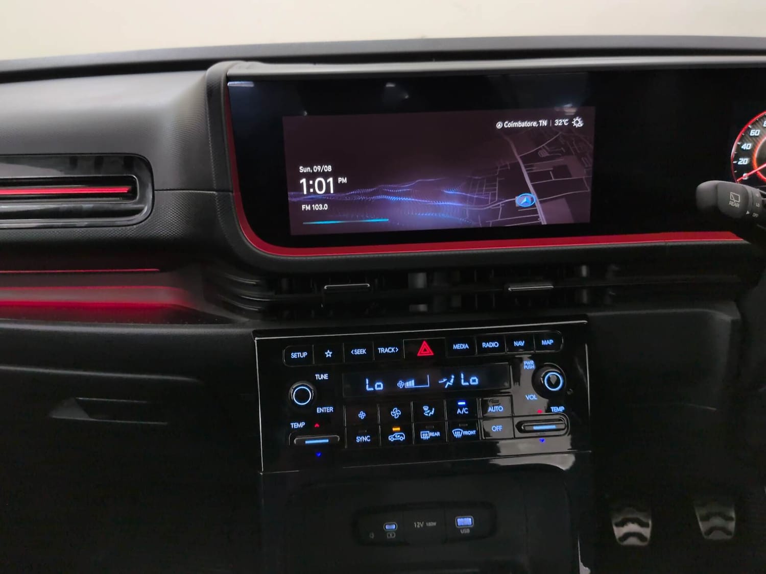 Used 2024 Hyundai Creta N-Line N10 1.5 Turbo MT Petrol Manual interior MUSIC SYSTEM & AC CONTROL VIEW