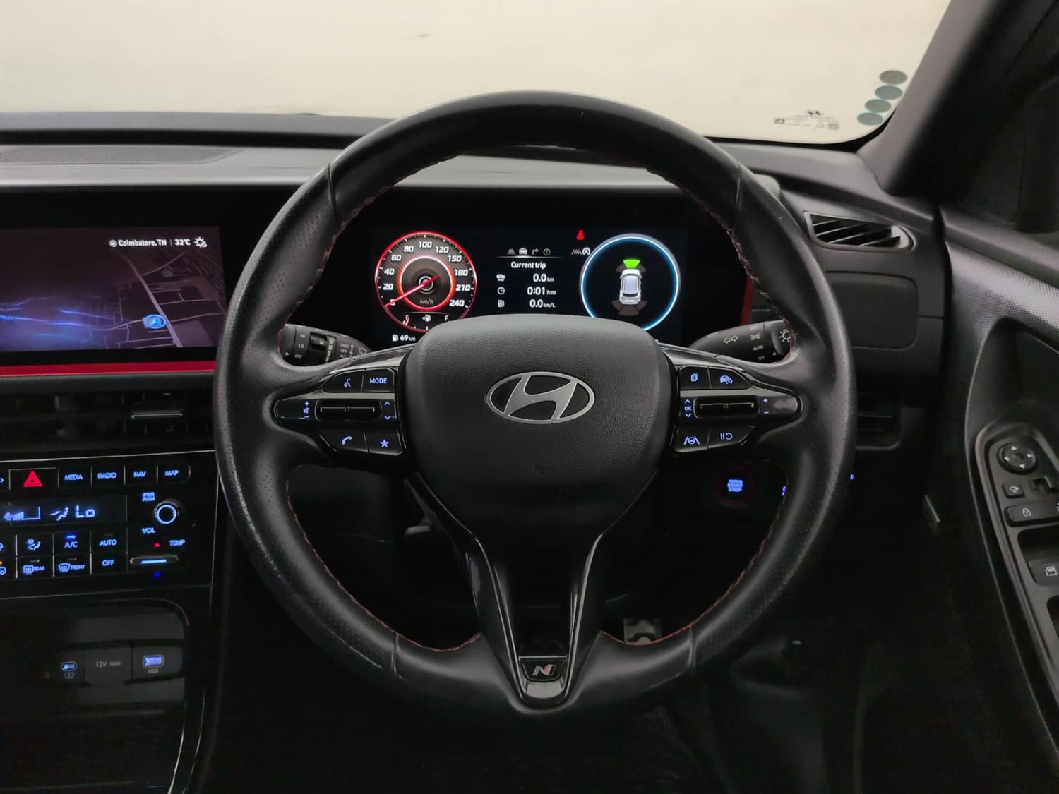 Used 2024 Hyundai Creta N-Line N10 1.5 Turbo MT Petrol Manual interior STEERING VIEW