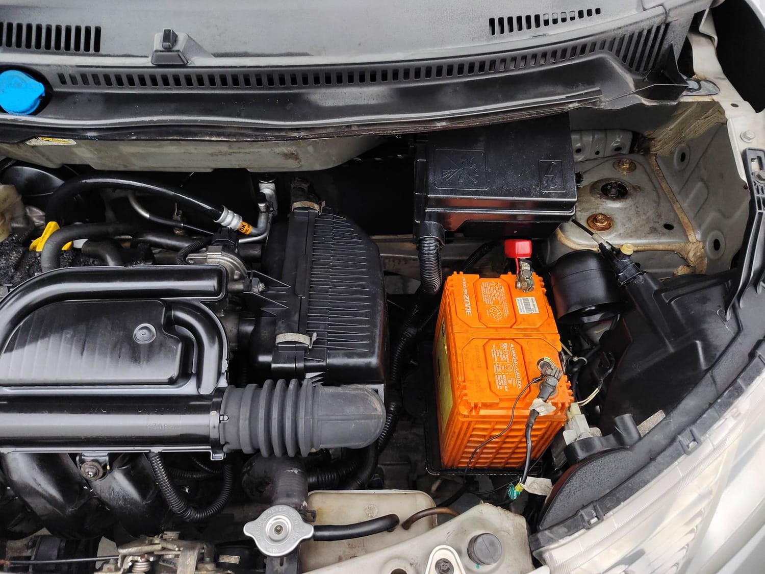 Used 2016 Datsun Redi-GO T (O) Petrol Manual engine ENGINE LEFT SIDE VIEW