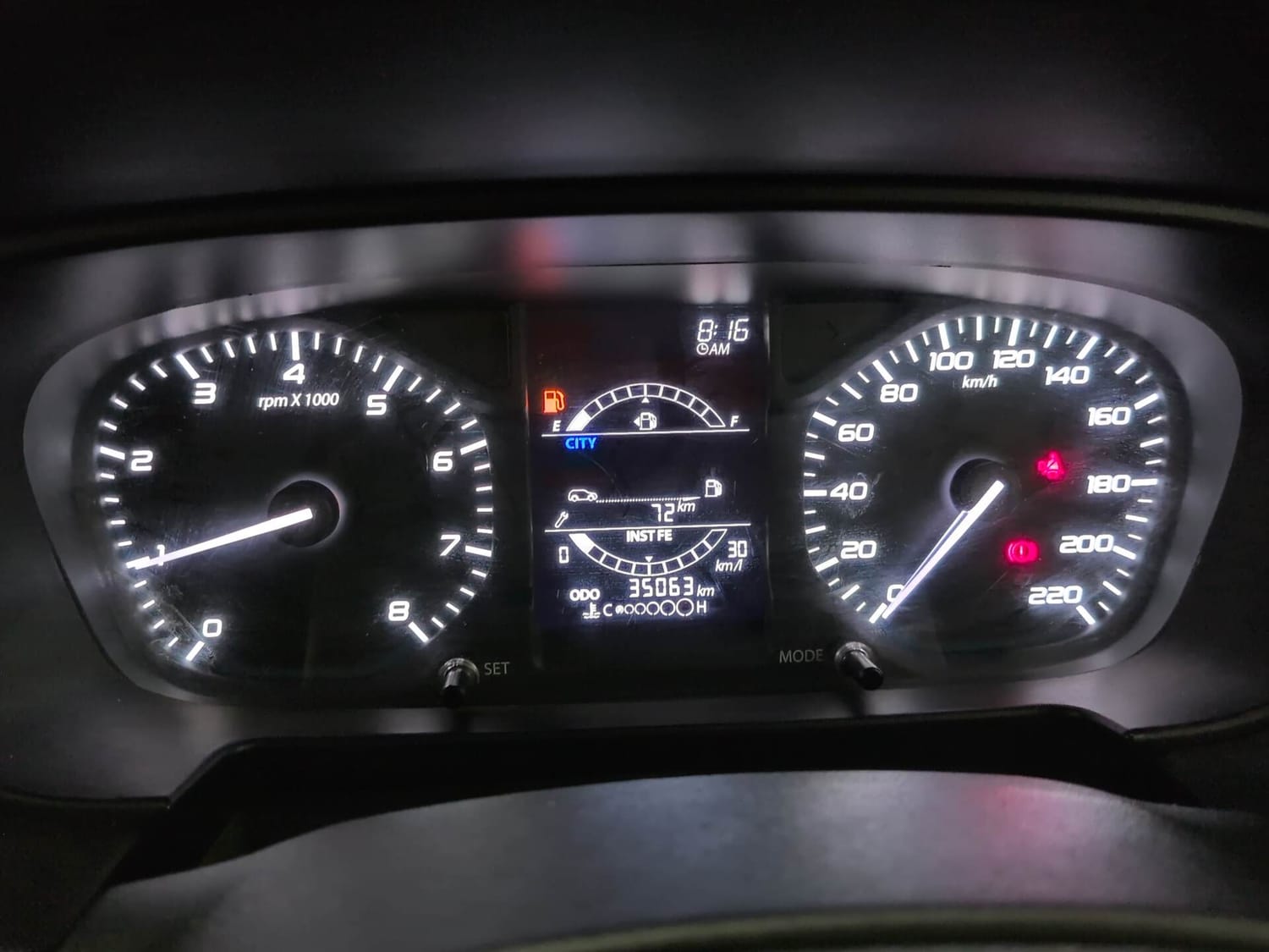 Used 2021 Tata Punch Adventure MT Petrol Manual interior CLUSTERMETER VIEW