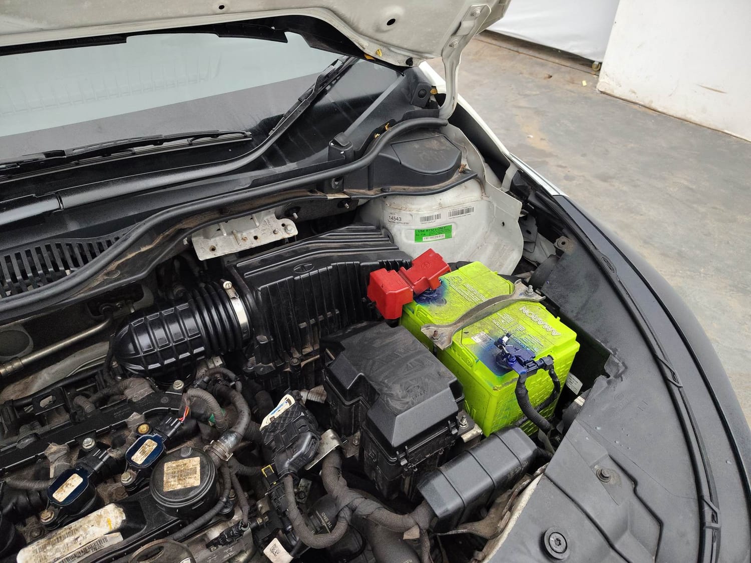 Used 2023 Tata Altroz XTA Petrol Petrol Automatic engine ENGINE LEFT SIDE HINGE & APRON VIEW