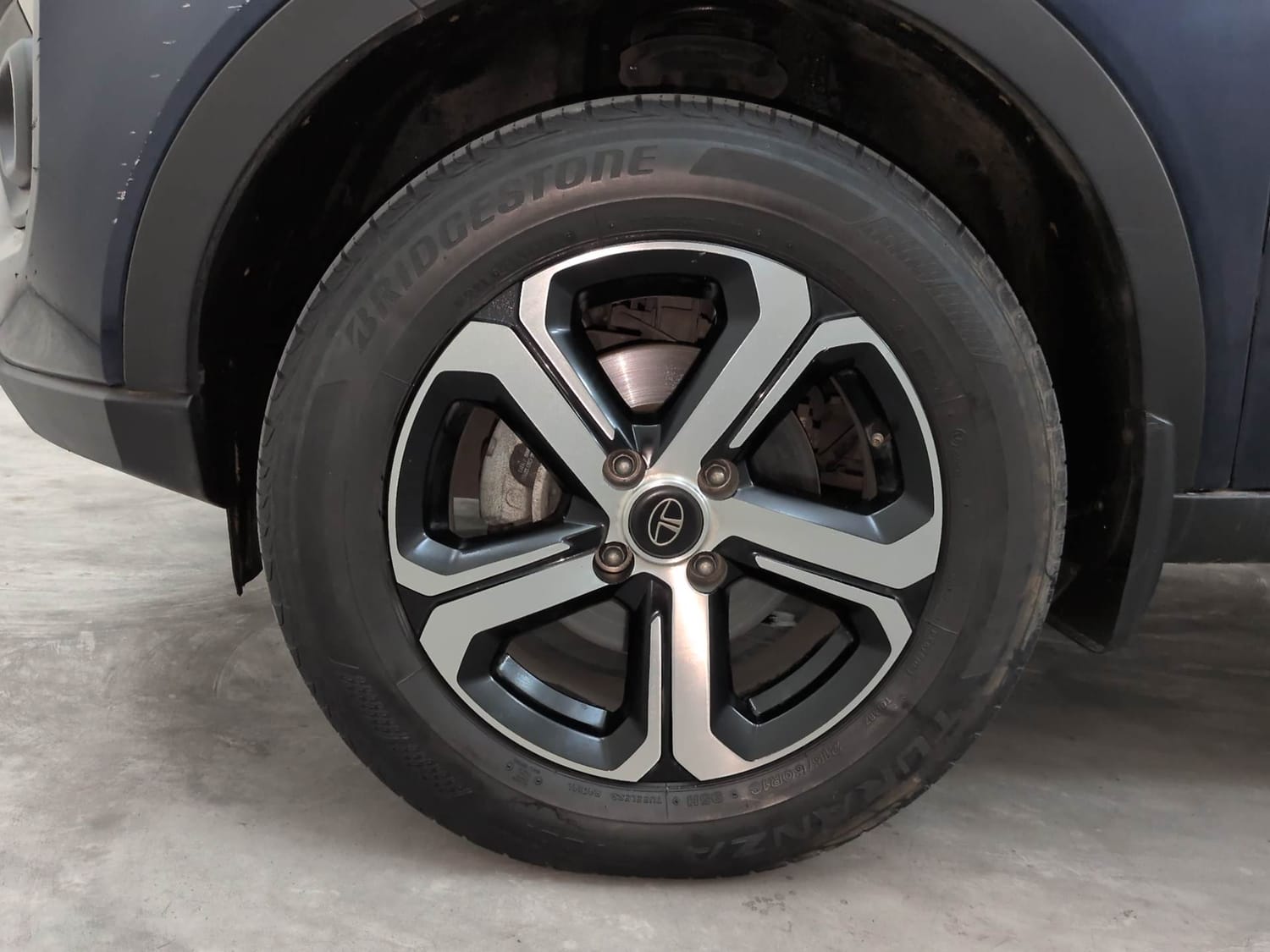Used 2023 Tata Nexon Creative Plus S 1.5 Revotorq Diesel 6MT DT Diesel Manual tyres LEFT FRONT TYRE RIM VIEW
