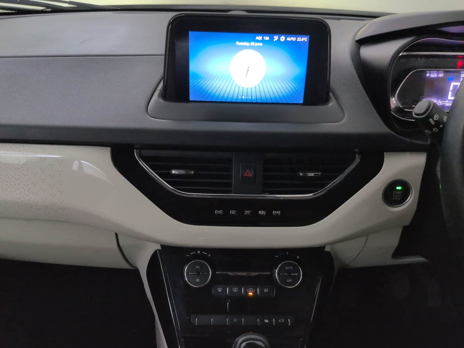 Used 2023 Tata Nexon Creative Plus S 1.5 Revotorq Diesel 6MT DT Diesel Manual interior MUSIC SYSTEM & AC CONTROL VIEW