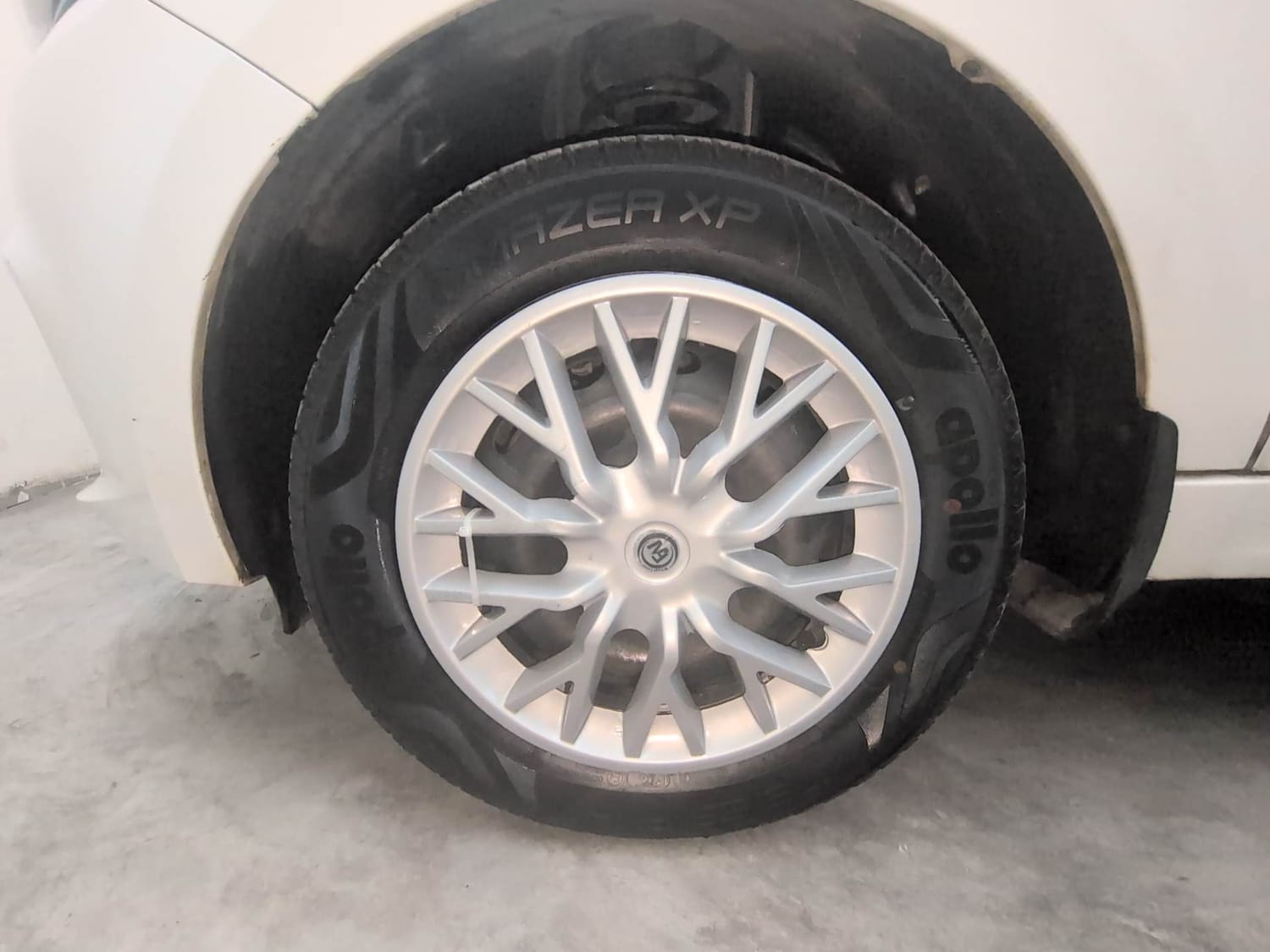 Used 2023 Tata Tiago EV XT Medium Range Electric Automatic tyres LEFT FRONT TYRE RIM VIEW