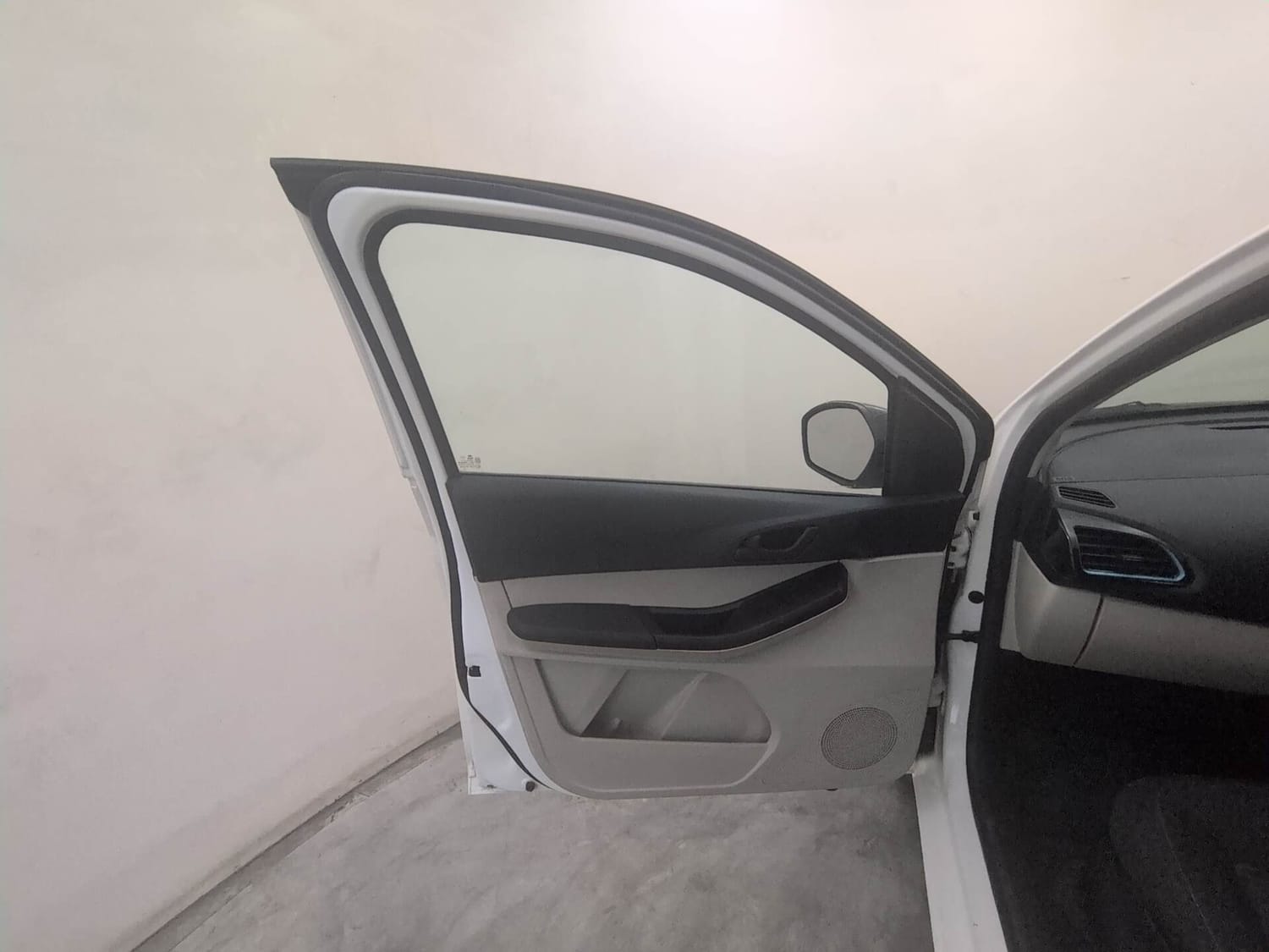 Used 2023 Tata Tiago EV XT Medium Range Electric Automatic interior LEFT FRONT DOOR OPEN VIEW