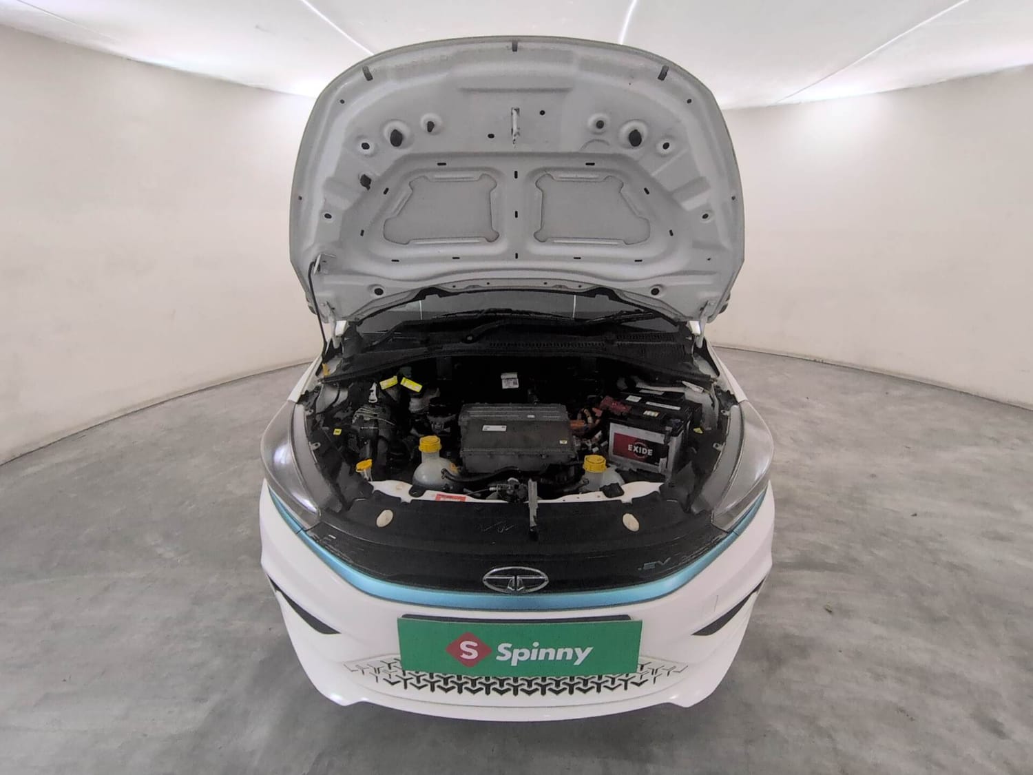 Used 2023 Tata Tiago EV XT Medium Range Electric Automatic engine ENGINE & BONNET OPEN FRONT VIEW