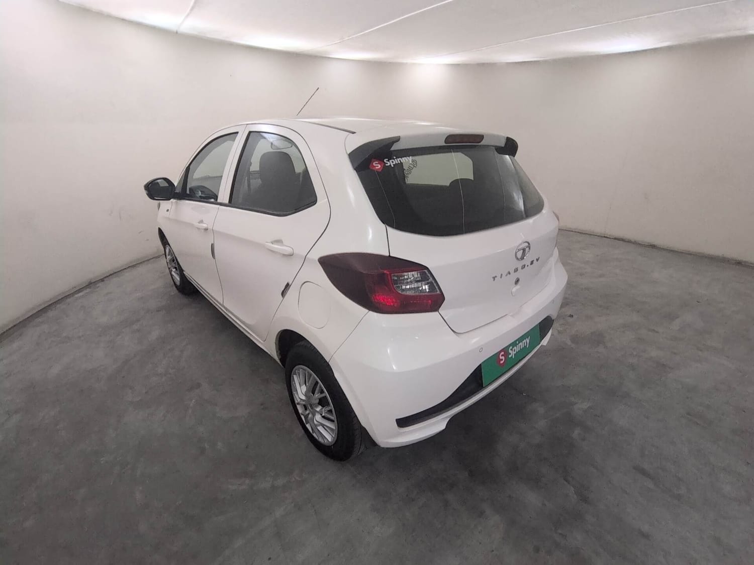 Used 2023 Tata Tiago EV XT Medium Range Electric Automatic exterior LEFT REAR CORNER VIEW
