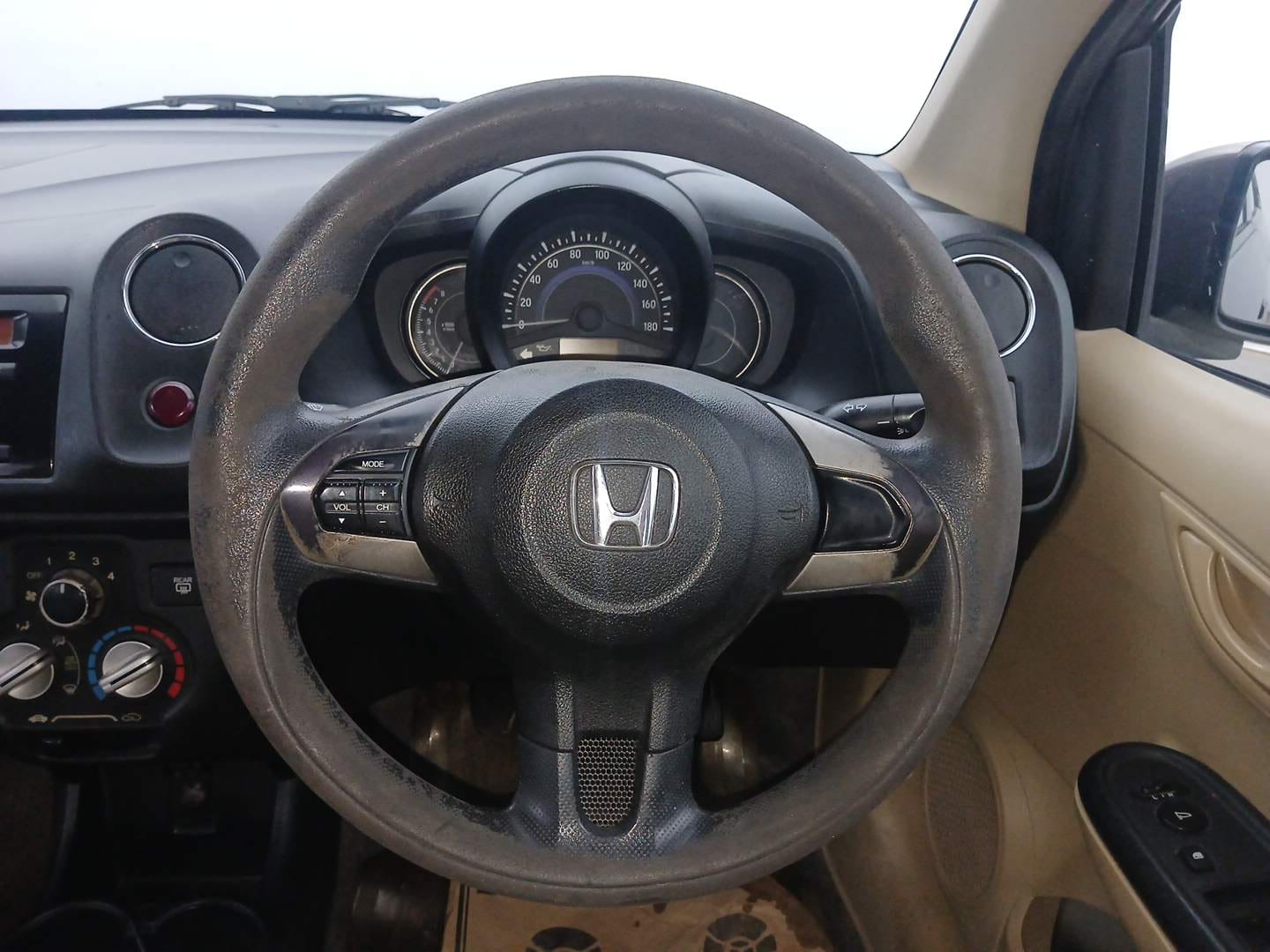 Used 2016 Honda Brio S MT Petrol Manual interior STEERING VIEW