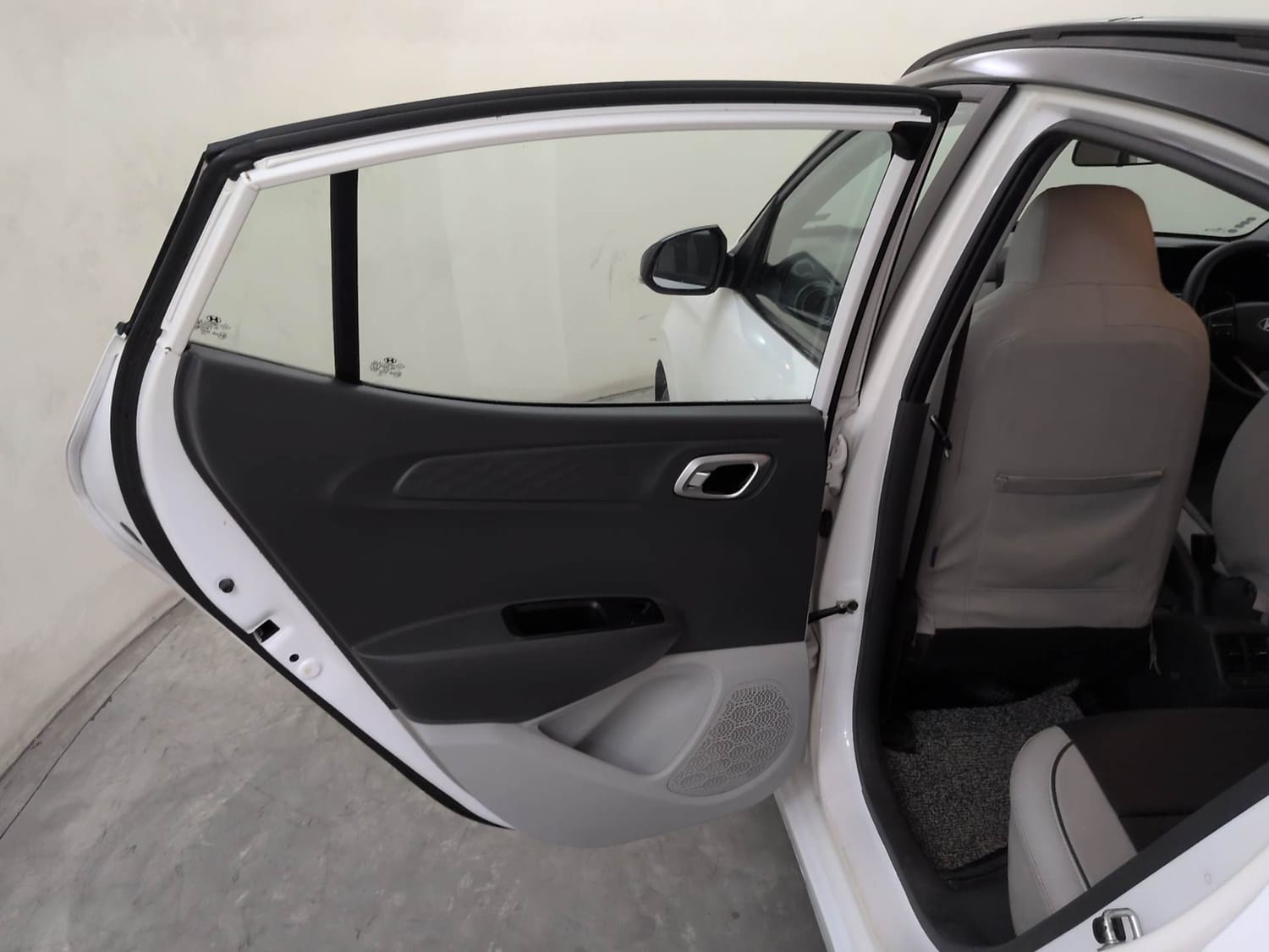 Used 2023 Hyundai Grand i10 Nios Sportz 1.2 Kappa VTVT Petrol Manual interior LEFT REAR DOOR OPEN VIEW