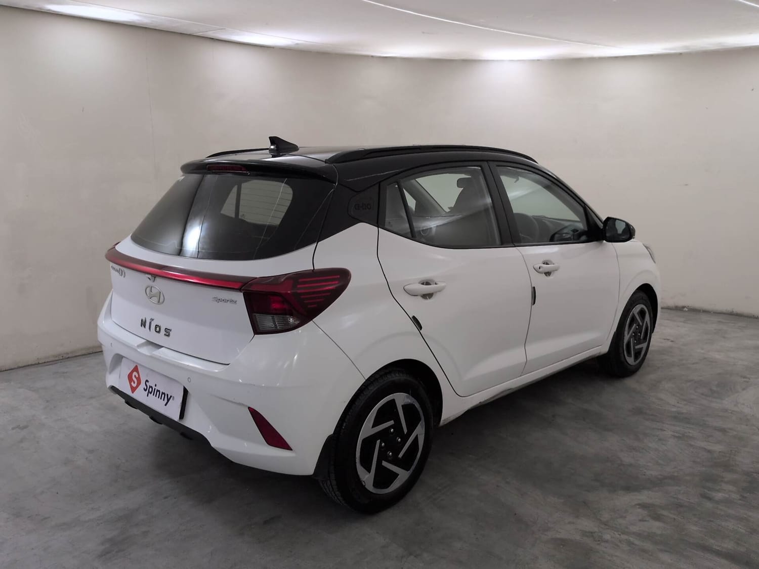 Used 2023 Hyundai Grand i10 Nios Sportz 1.2 Kappa VTVT Petrol Manual exterior RIGHT REAR CORNER VIEW