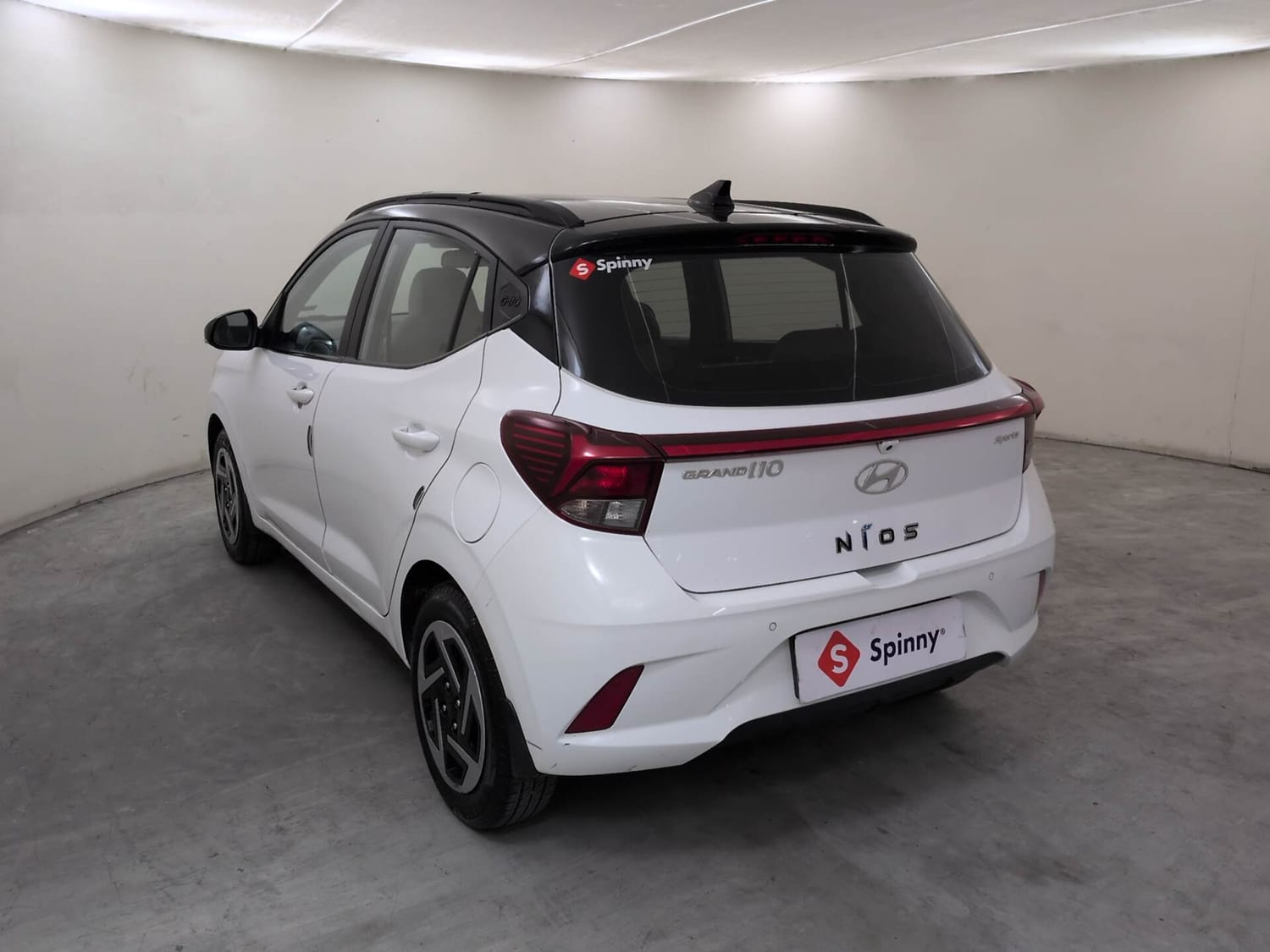 Used 2023 Hyundai Grand i10 Nios Sportz 1.2 Kappa VTVT Petrol Manual exterior LEFT REAR CORNER VIEW