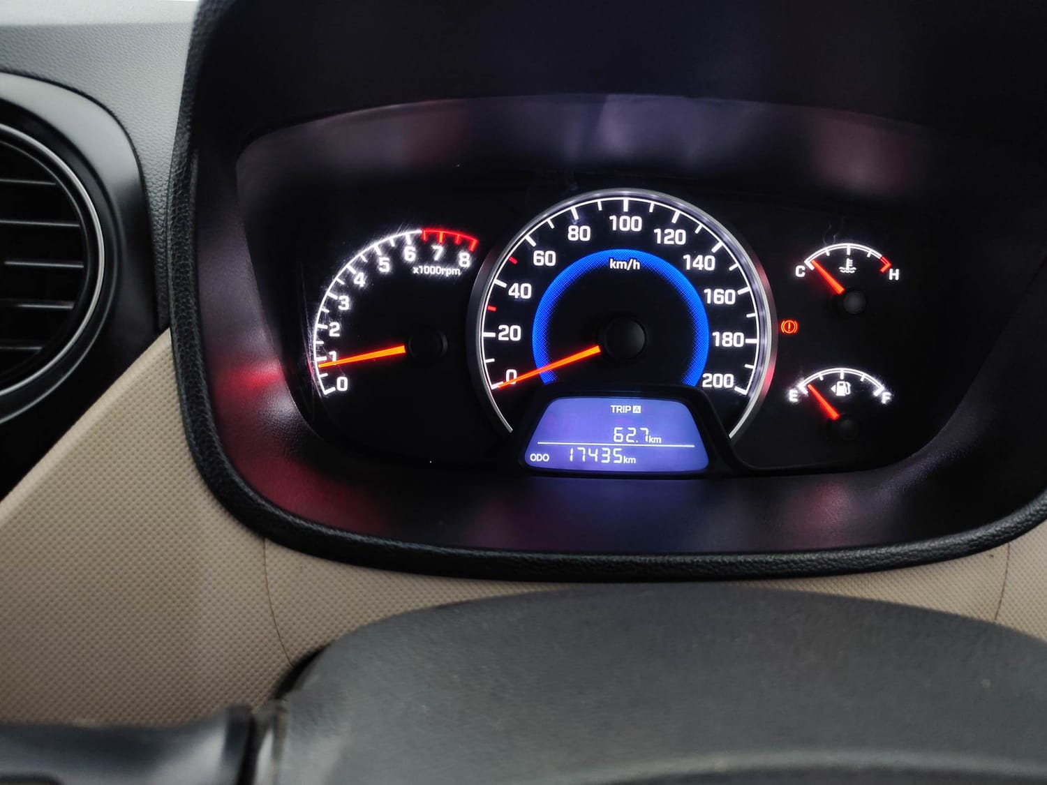 Used 2018 Hyundai Grand i10 Magna 1.2 Kappa VTVT Petrol Manual interior CLUSTERMETER VIEW