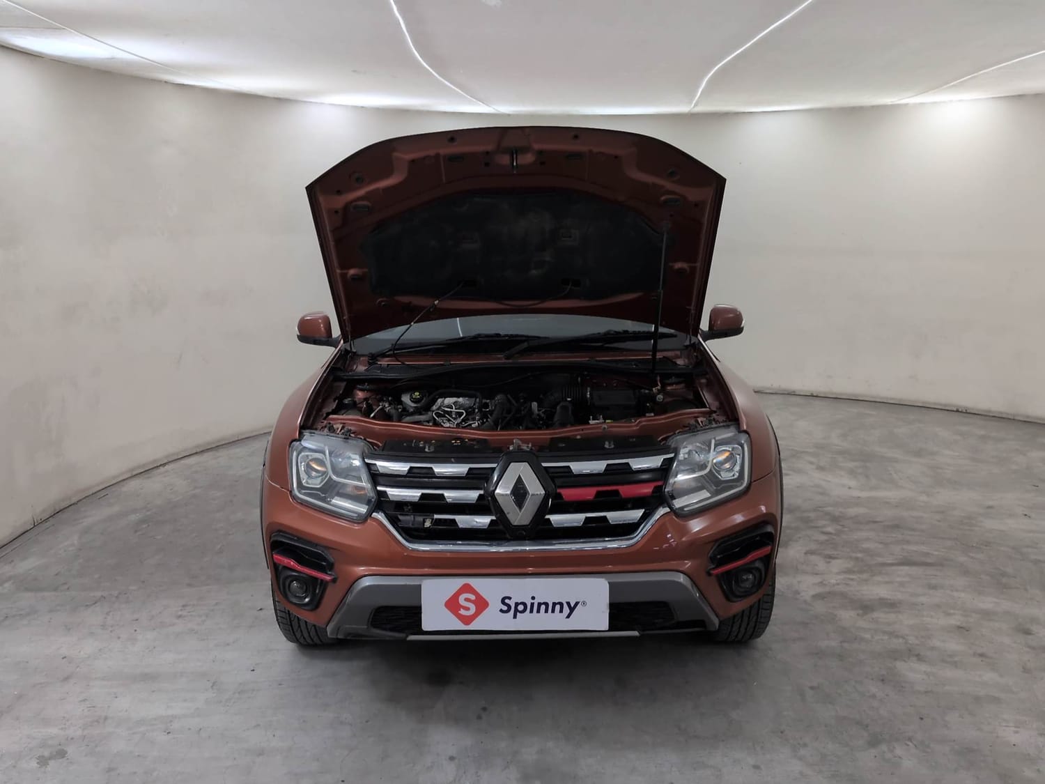 Used 2021 Renault Duster RXZ 1.3 Turbo Petrol MT Petrol Manual engine ENGINE & BONNET OPEN FRONT VIEW