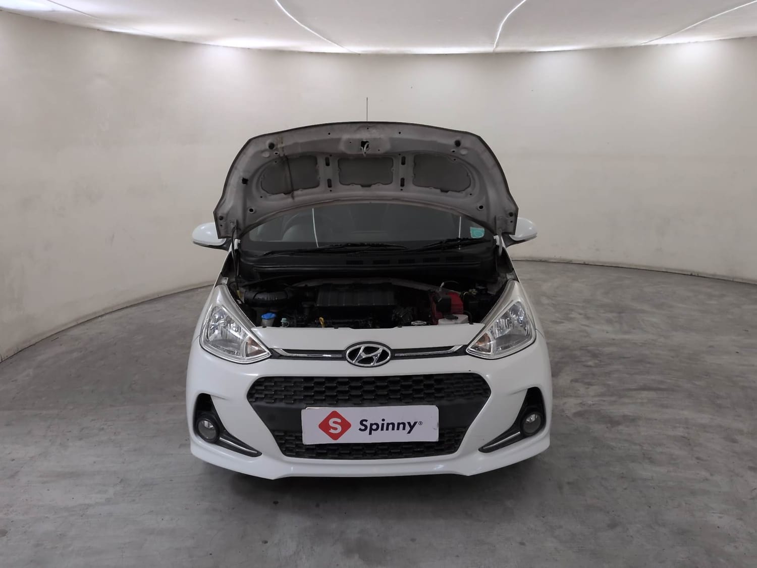Used 2018 Hyundai Grand i10 Sportz 1.2 Kappa VTVT Petrol Manual engine ENGINE & BONNET OPEN FRONT VIEW