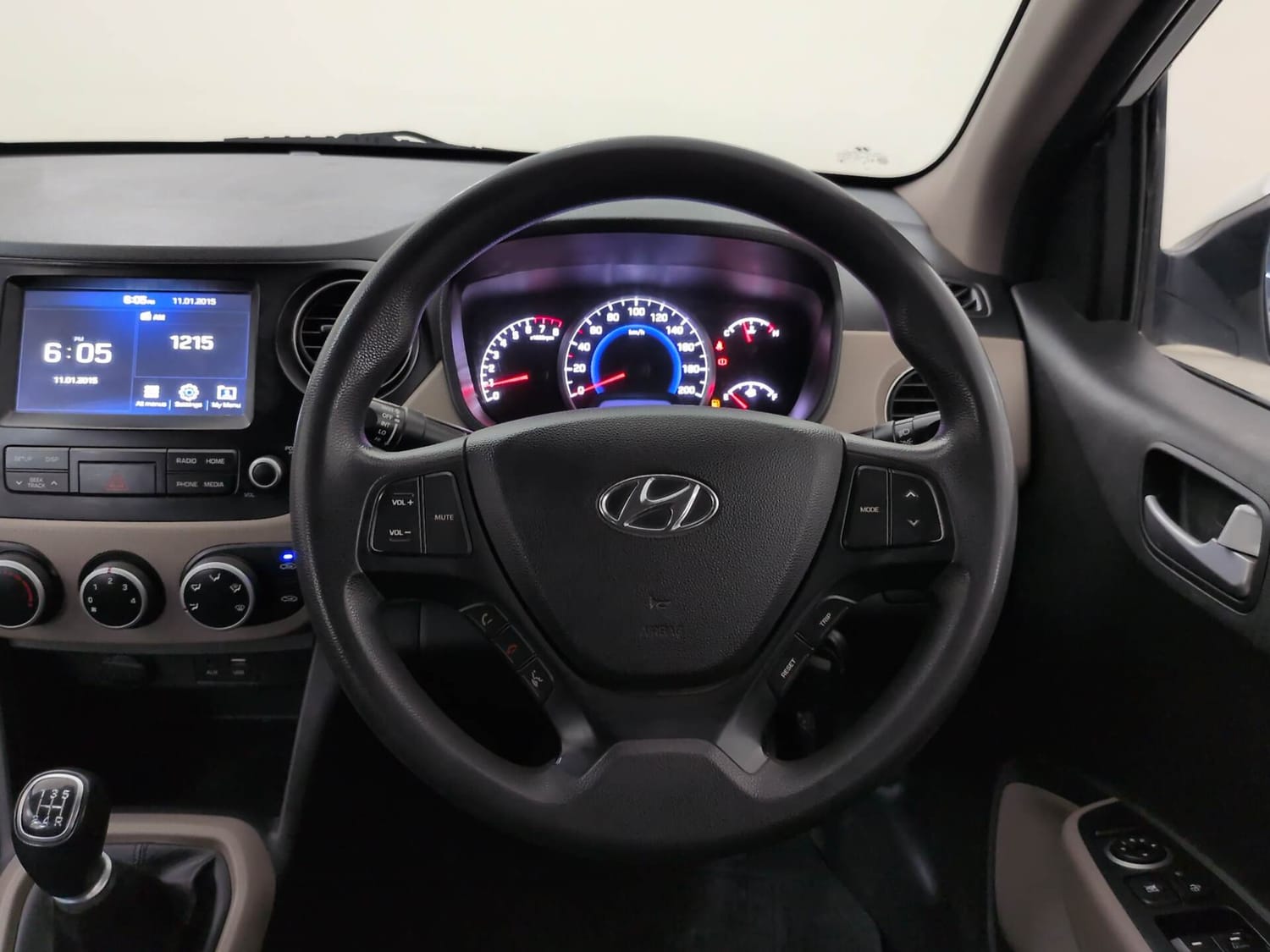 Used 2018 Hyundai Grand i10 Sportz 1.2 Kappa VTVT Petrol Manual interior STEERING VIEW