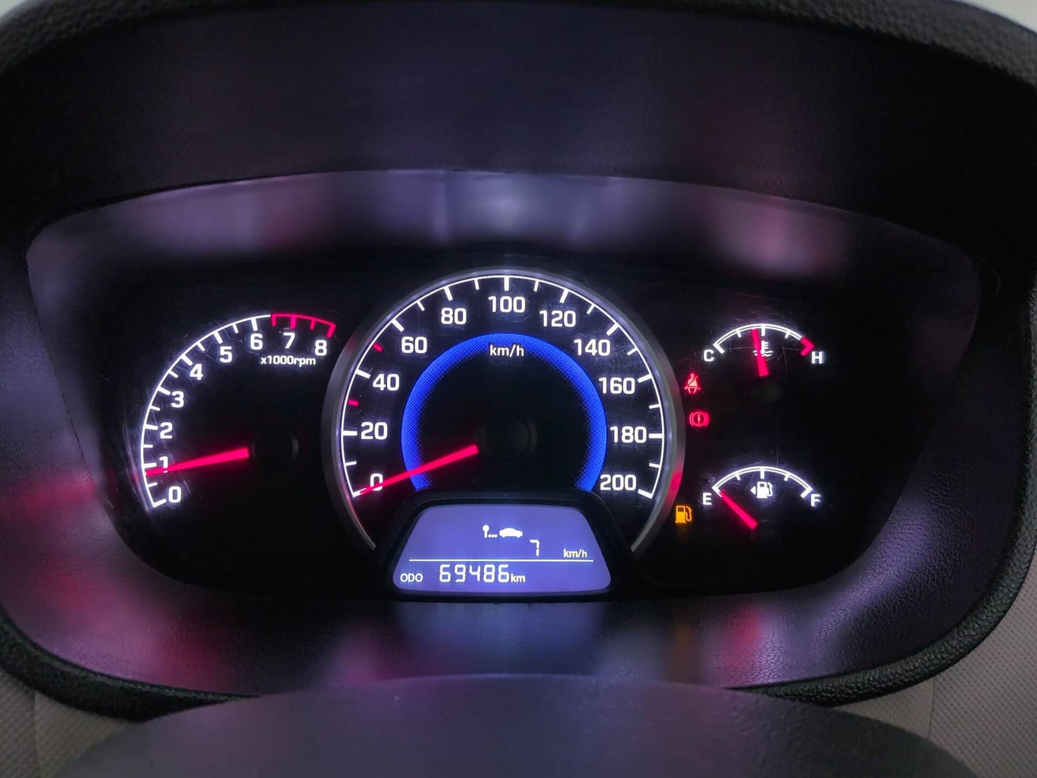 Used 2018 Hyundai Grand i10 Sportz 1.2 Kappa VTVT Petrol Manual interior CLUSTERMETER VIEW