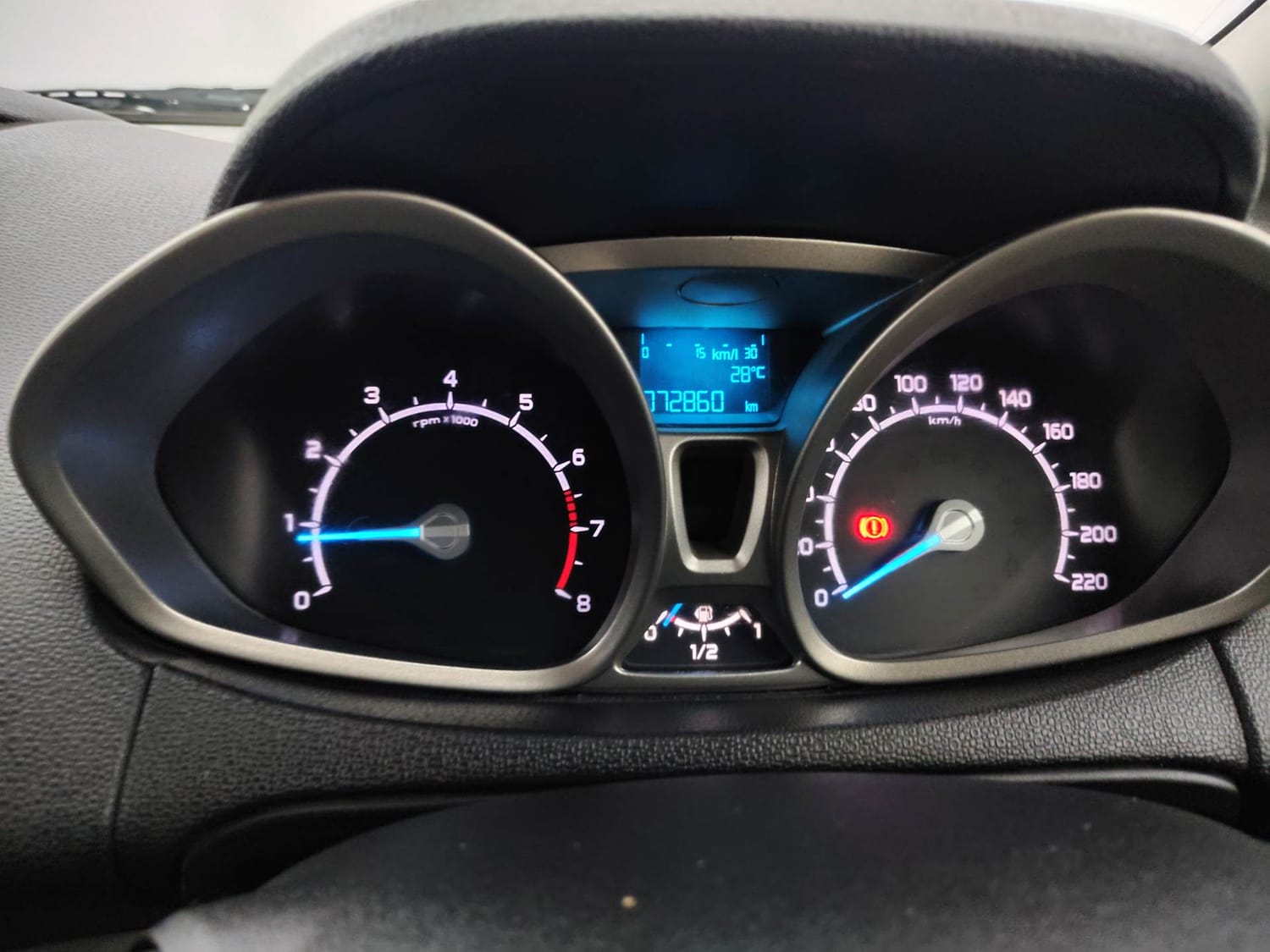 Used 2014 Ford EcoSport Titanium 1.5 Ti-VCT Petrol Manual interior CLUSTERMETER VIEW