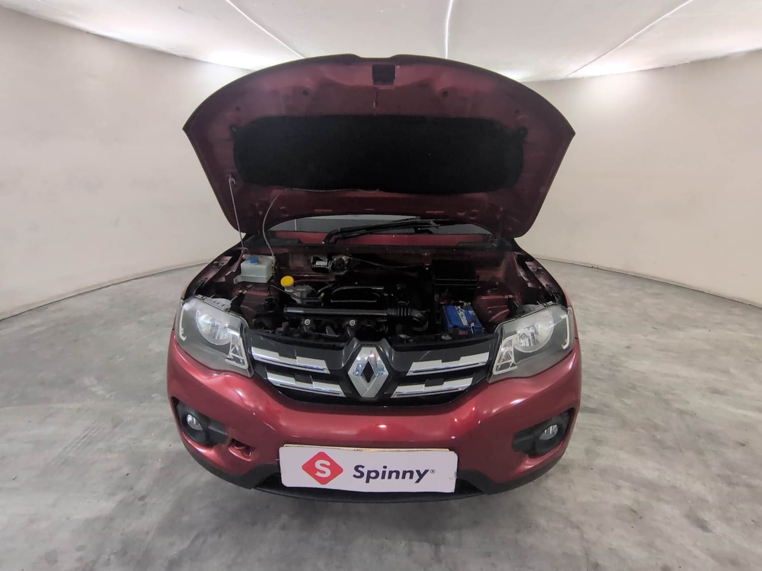 Used 2019 Renault Kwid RXT (O) 1.0 SCE Edition Petrol Manual engine ENGINE & BONNET OPEN FRONT VIEW
