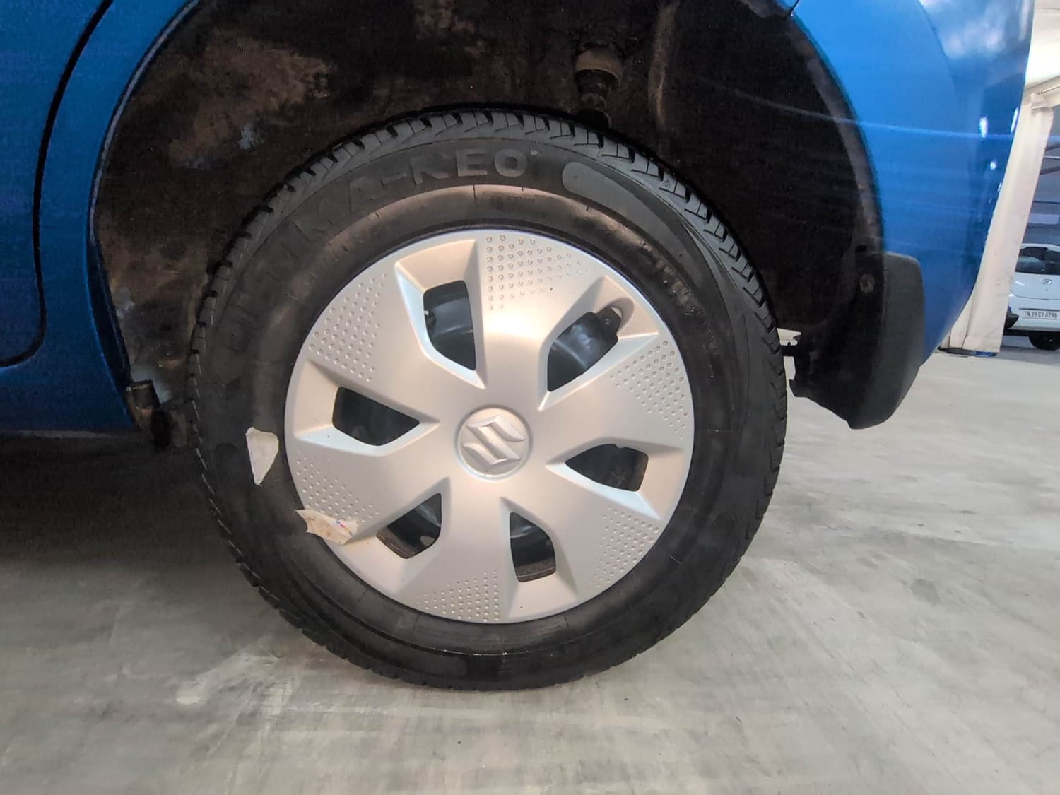 Used 2025 Maruti Suzuki Alto K10 VXi Plus (O) Petrol Manual tyres LEFT REAR TYRE RIM VIEW