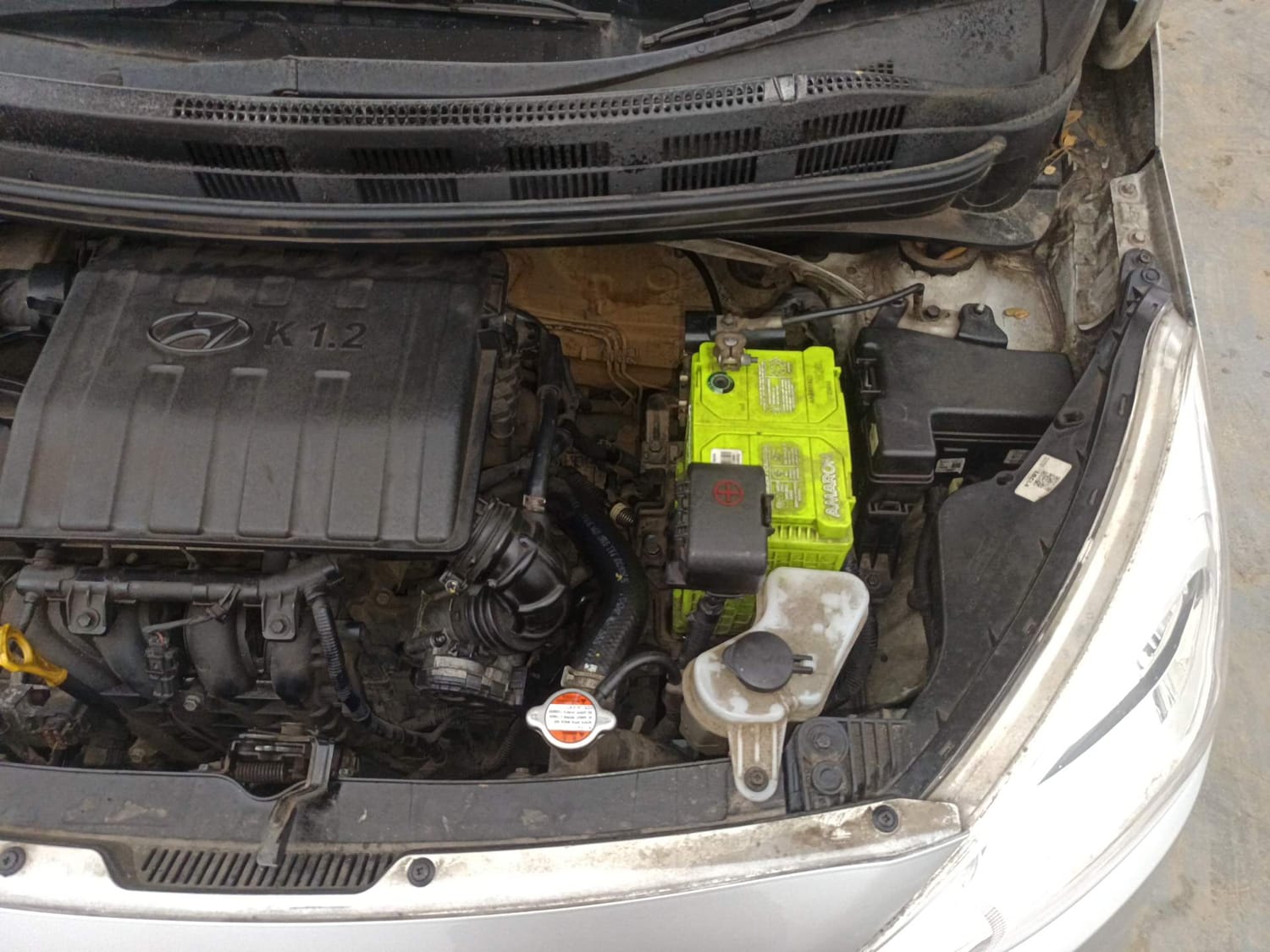 Used 2016 Hyundai Grand i10 Sportz 1.2 Kappa VTVT Petrol Manual engine ENGINE LEFT SIDE VIEW