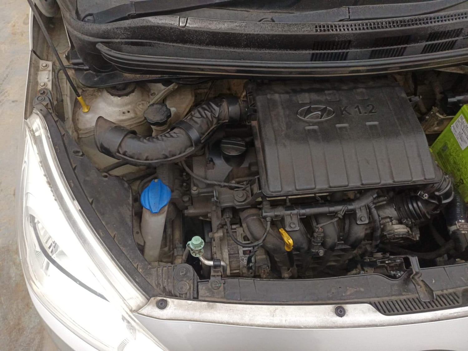 Used 2016 Hyundai Grand i10 Sportz 1.2 Kappa VTVT Petrol Manual engine ENGINE RIGHT SIDE VIEW