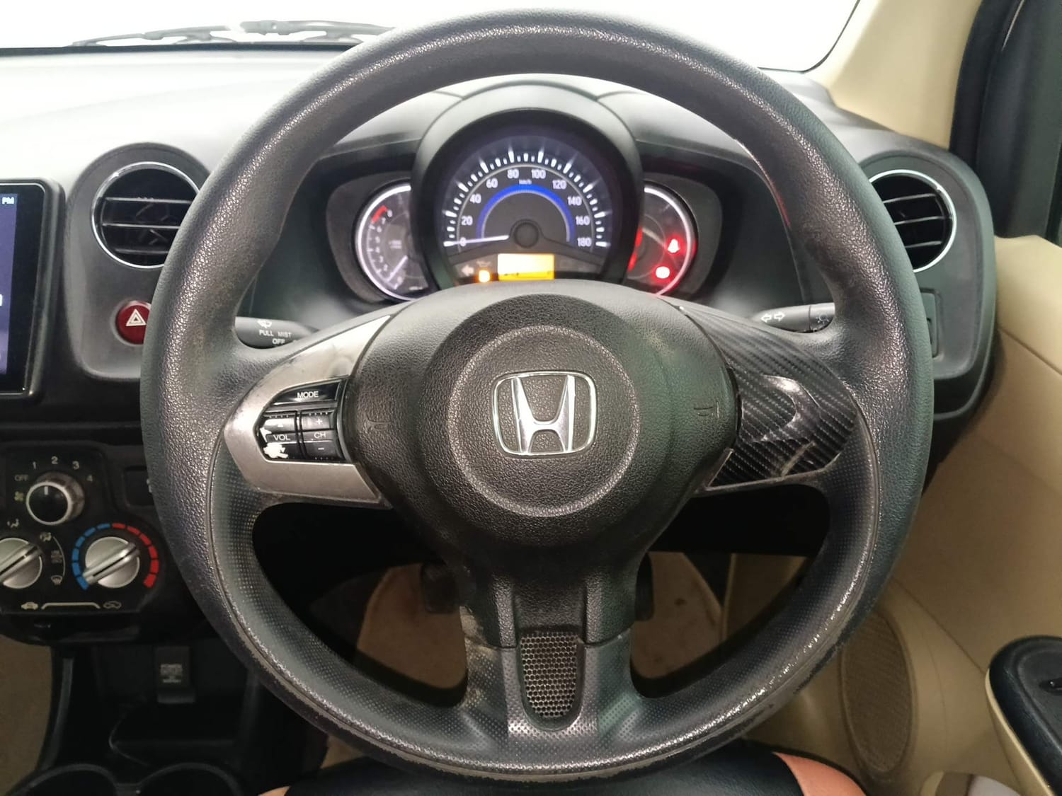 Used 2016 Honda Brio S MT Petrol Manual interior STEERING VIEW
