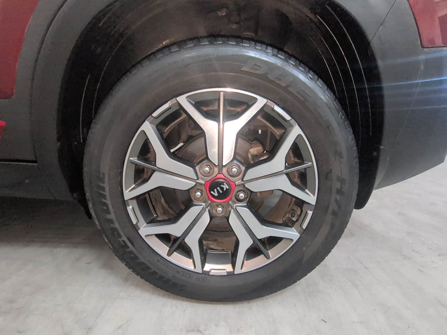 Used 2021 Kia Seltos GTX Plus AT 1.5 Diesel Diesel Automatic tyres LEFT REAR TYRE RIM VIEW
