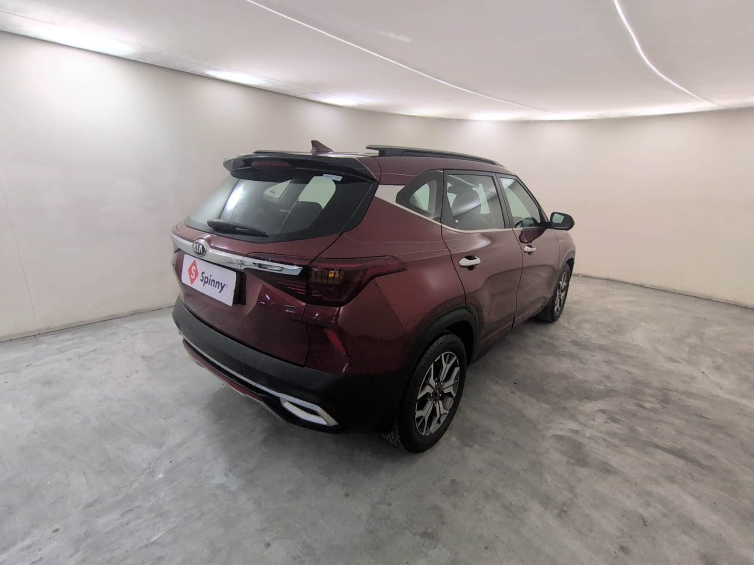 Used 2021 Kia Seltos GTX Plus AT 1.5 Diesel Diesel Automatic exterior RIGHT REAR CORNER VIEW